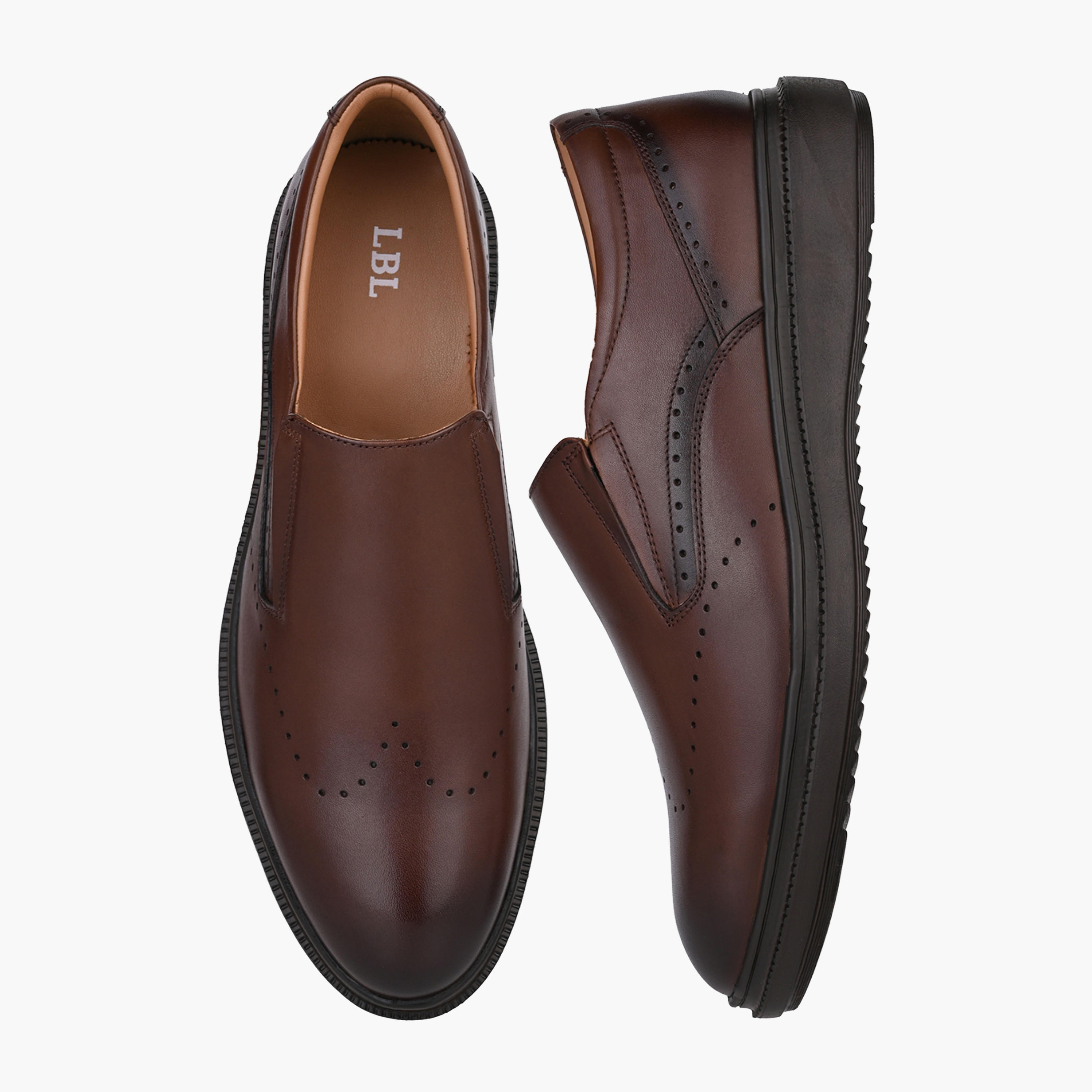 LBL by Shoexpress Men Leather Slip-On Loafers-men-shoes-formalshoes-image-1