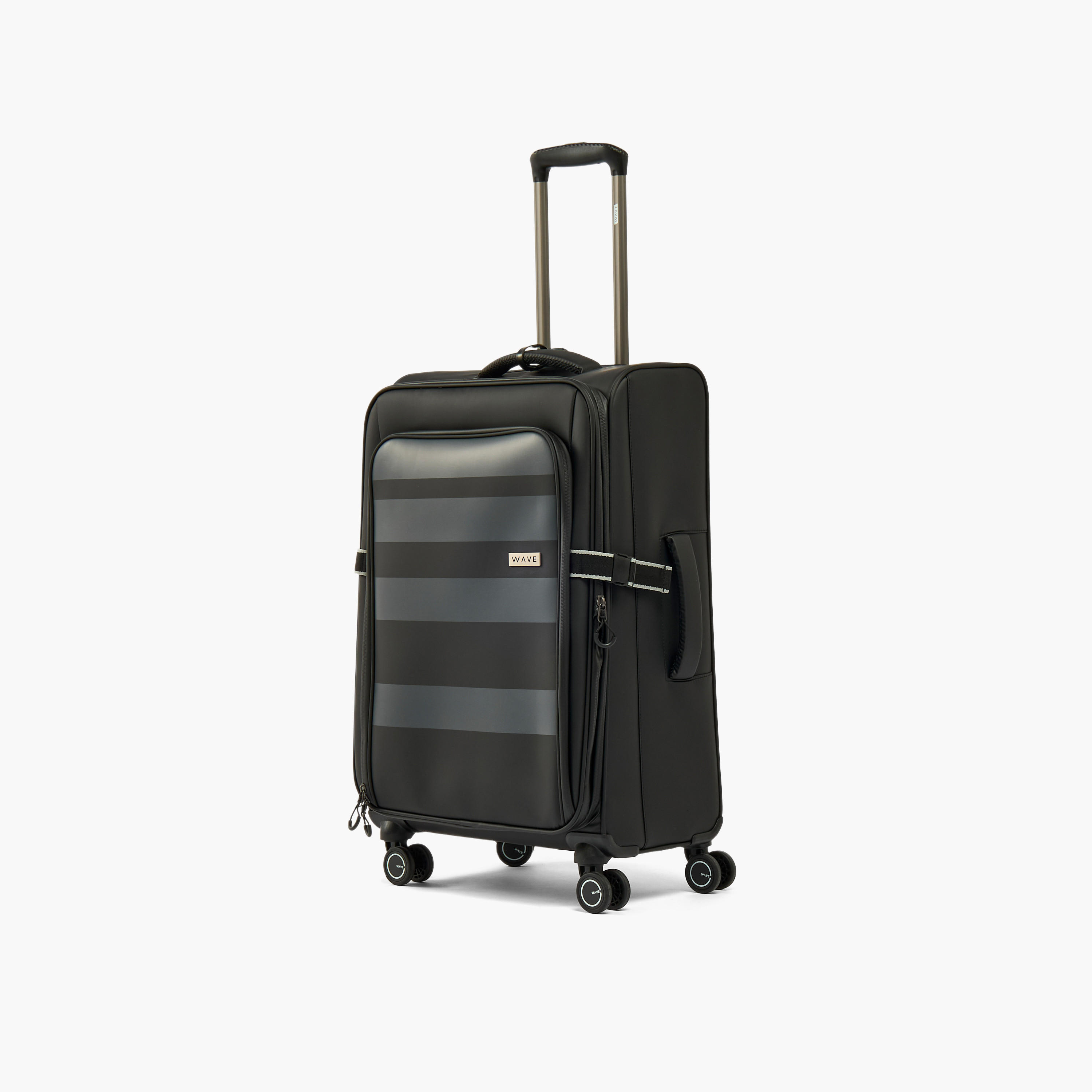 WAVE Striped Softcase Trolley Bag with Retractable Handle-travel-luggagesandbags-luggage-image-2