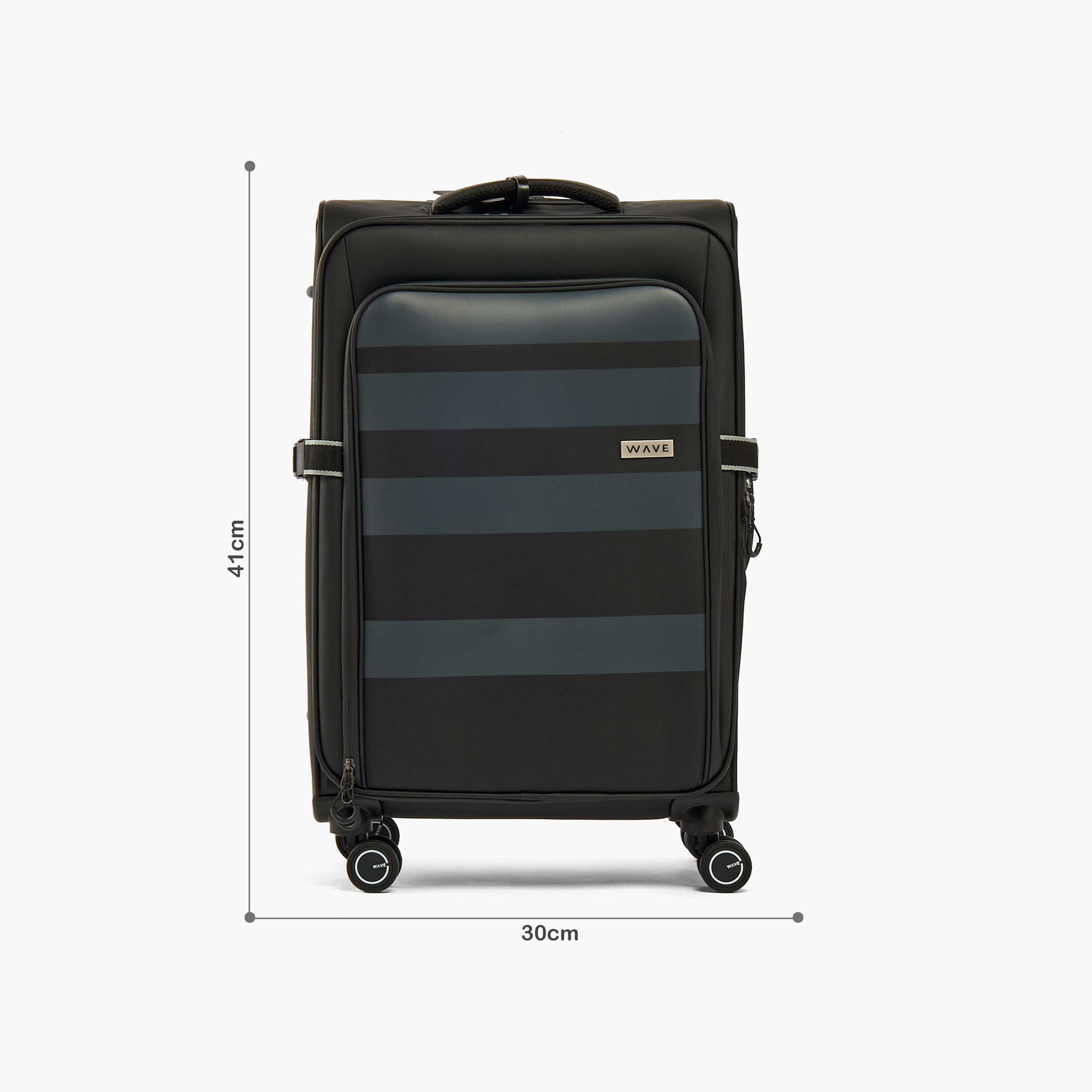 WAVE Striped Softcase Trolley Bag with Retractable Handle-travel-luggagesandbags-luggage-image-2