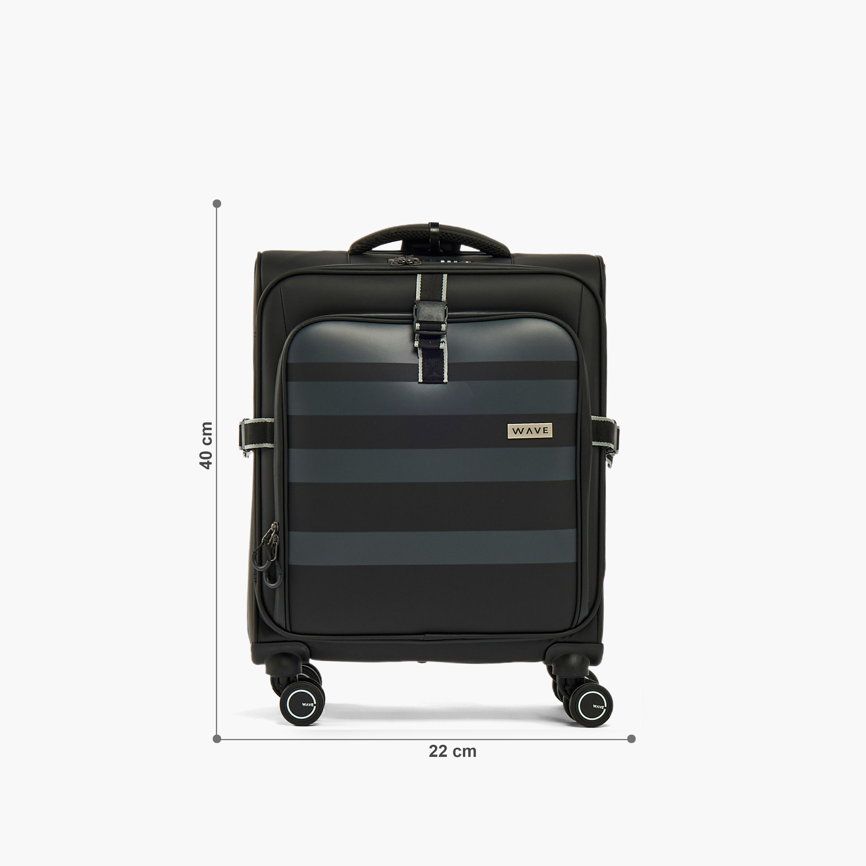 WAVE Striped Softcase Trolley Bag with Retractable Handle-travel-luggagesandbags-luggage-image-2
