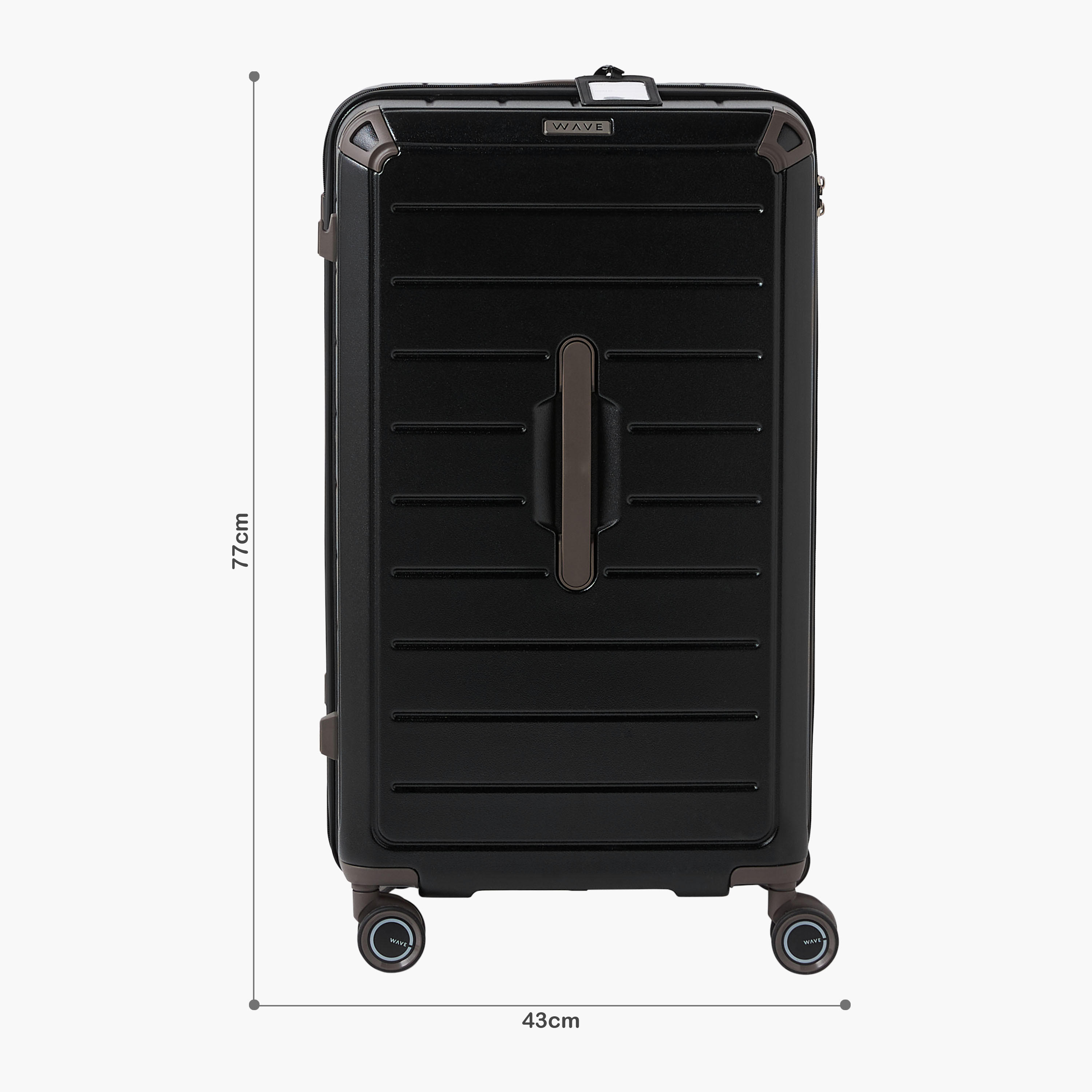 شنطة سفر صلبة بارزة الملمس بعجلات ومقبض قابل للسحب من ويف-travel-luggagesandbags-luggage-image-2