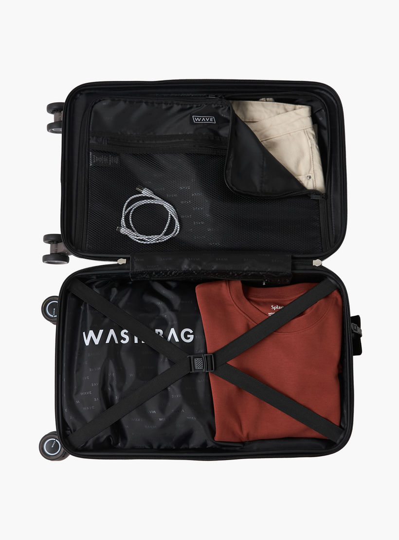 WAVE Textured Hardcase Luggage Trolley with Retractable Handle-travel-luggagesandbags-luggage-image-10