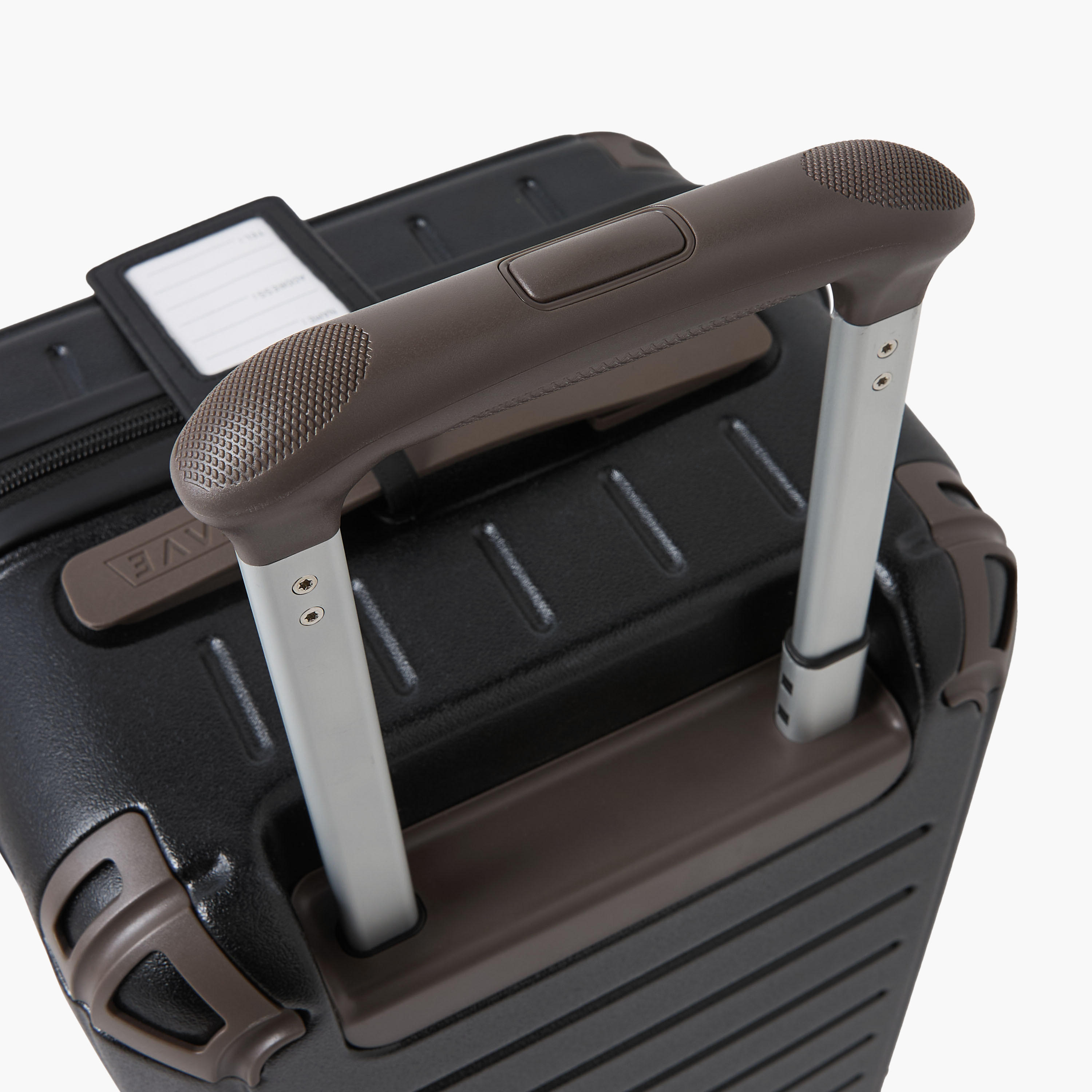 WAVE Textured Hardcase Luggage Trolley with Retractable Handle-travel-luggagesandbags-luggage-image-8