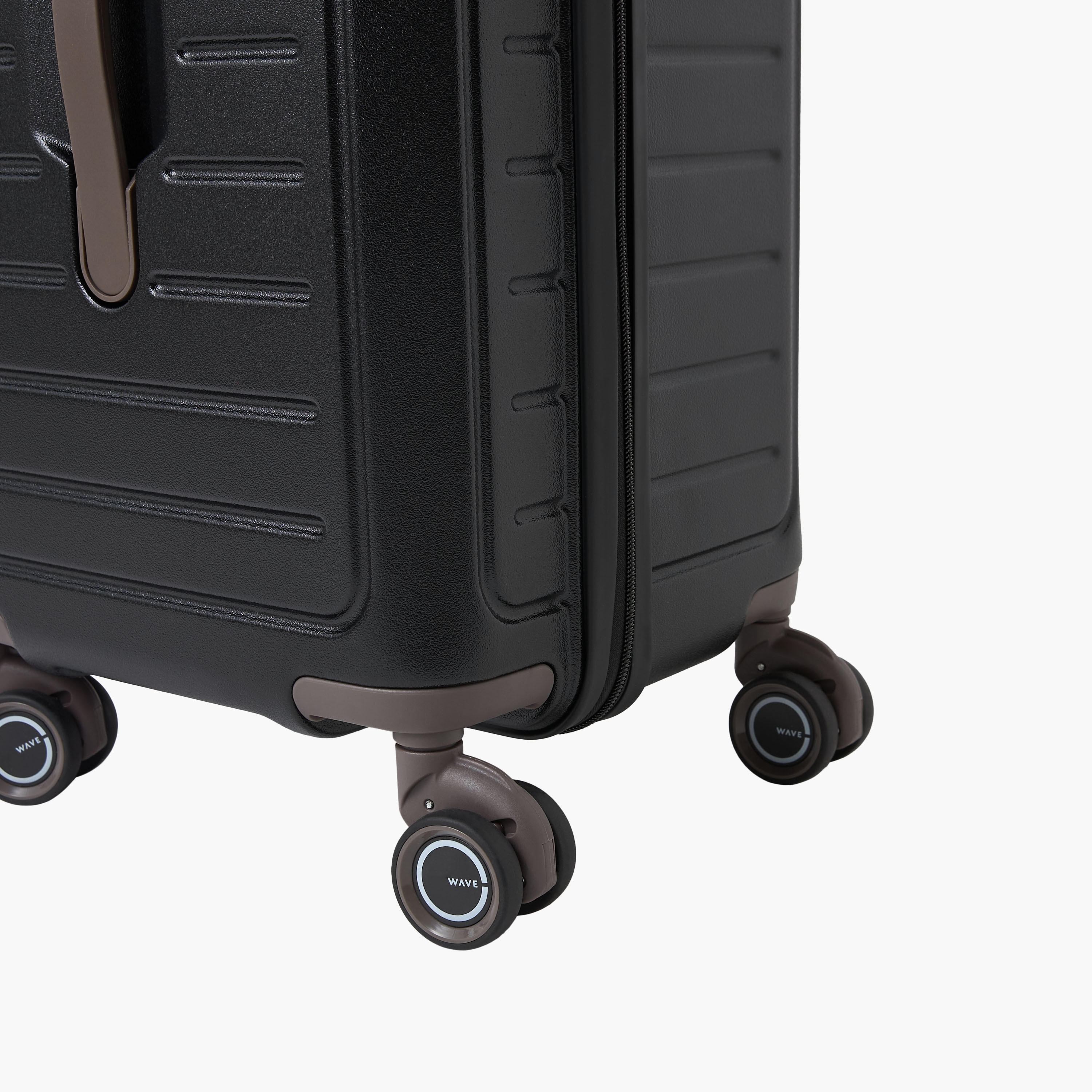 WAVE Textured Hardcase Luggage Trolley with Retractable Handle-travel-luggagesandbags-luggage-image-9