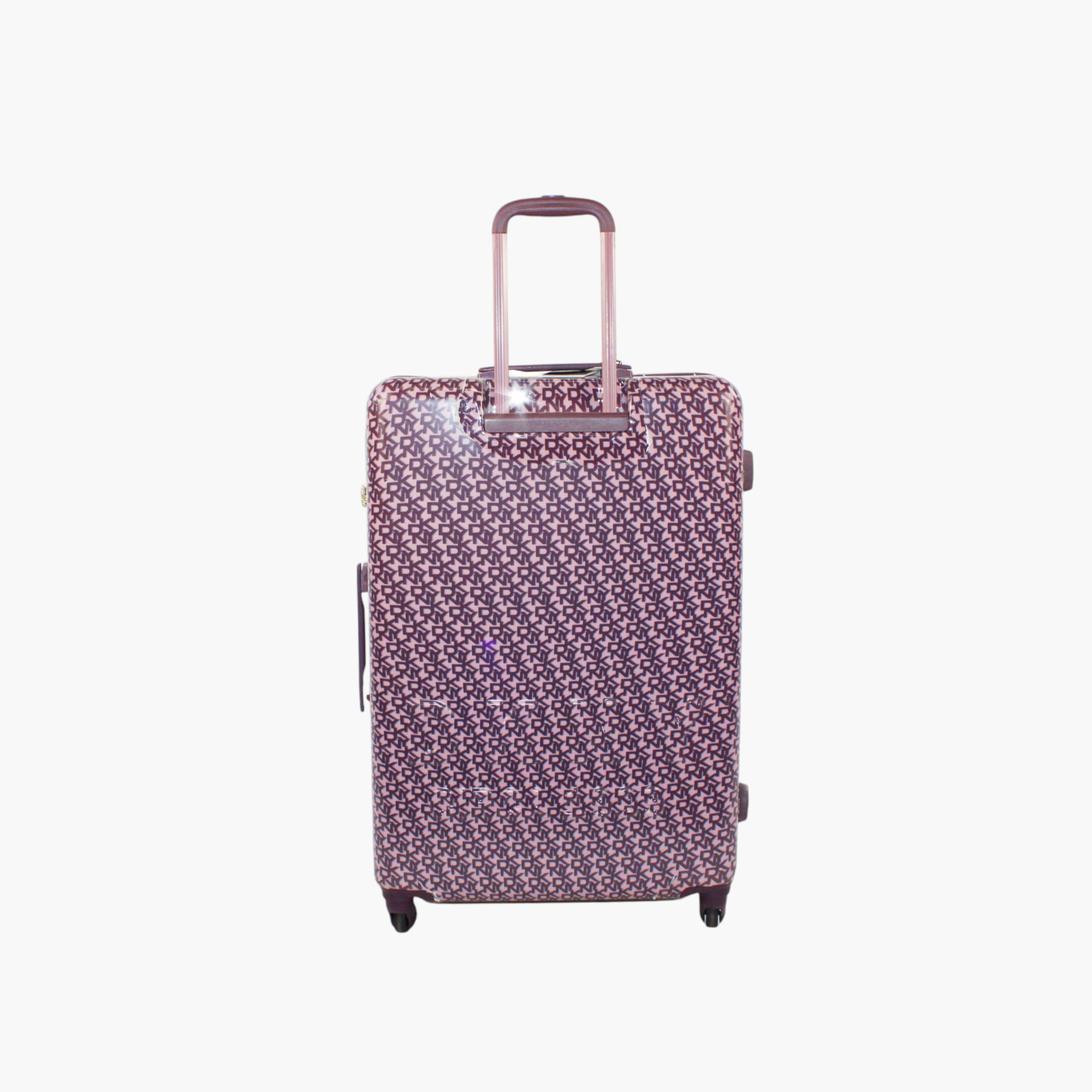 DKNY Monogram Print Hardcase Trolley Bag with Retractable Handle-travel-luggagesandbags-luggage-image-3