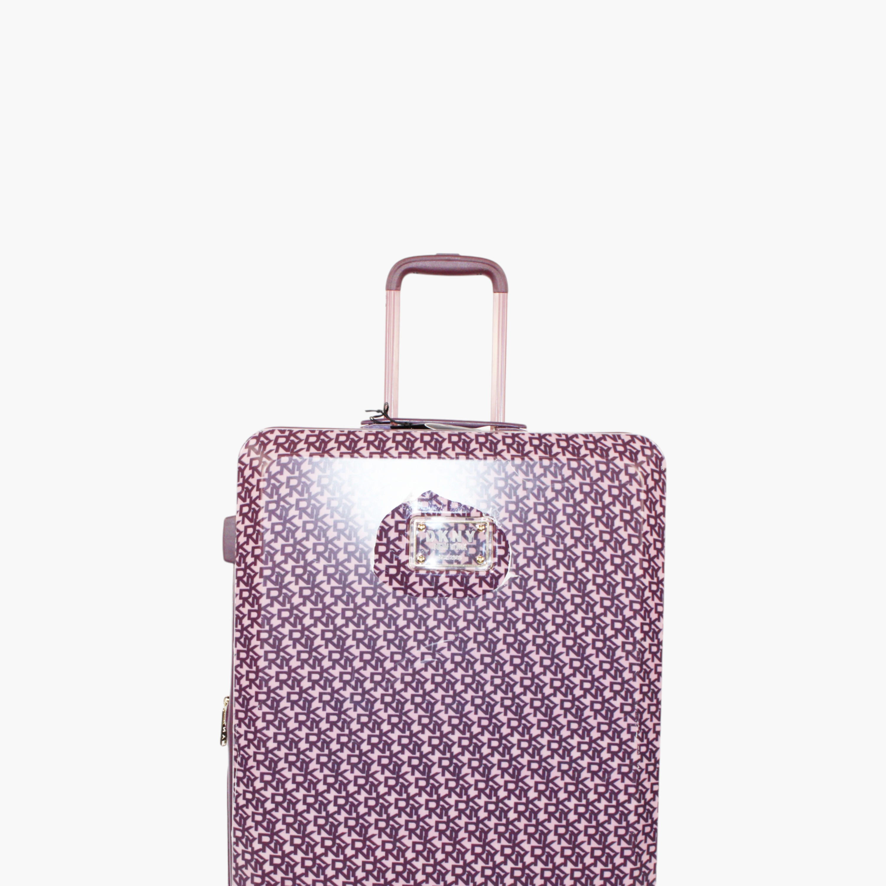 DKNY Monogram Print Hardcase Trolley Bag with Retractable Handle-travel-luggagesandbags-luggage-image-4