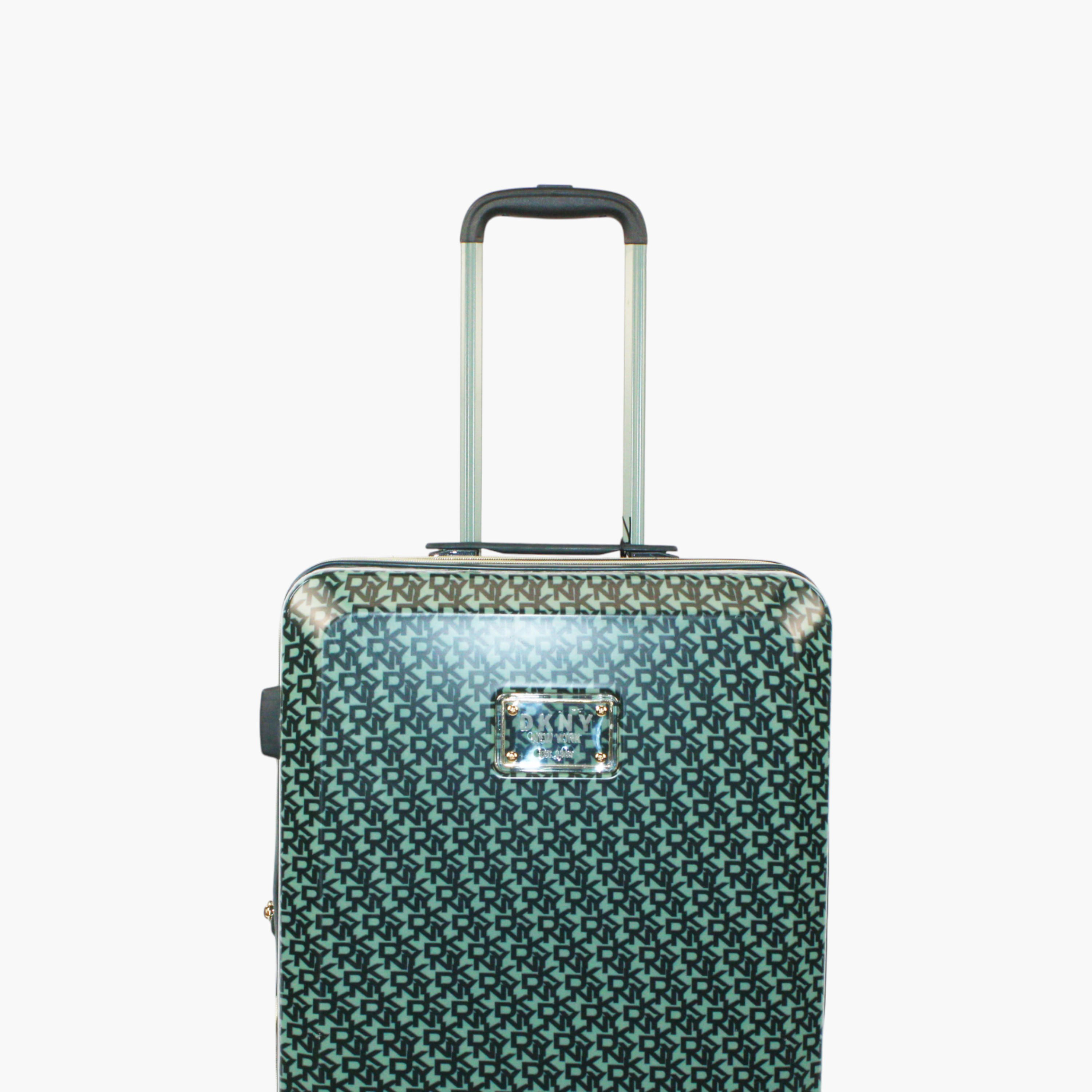 DKNY Monogram Print Hardcase Trolley Bag with Retractable Handle-travel-luggagesandbags-luggage-image-4