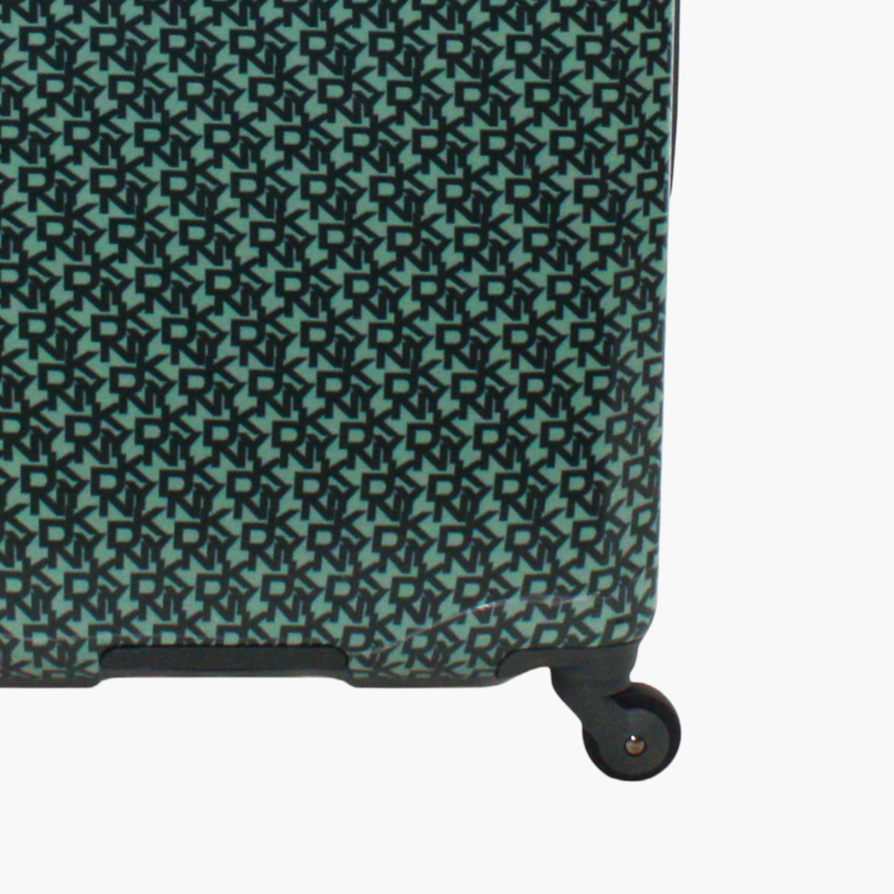 DKNY Monogram Print Hardcase Trolley Bag with Retractable Handle-travel-luggagesandbags-luggage-image-5