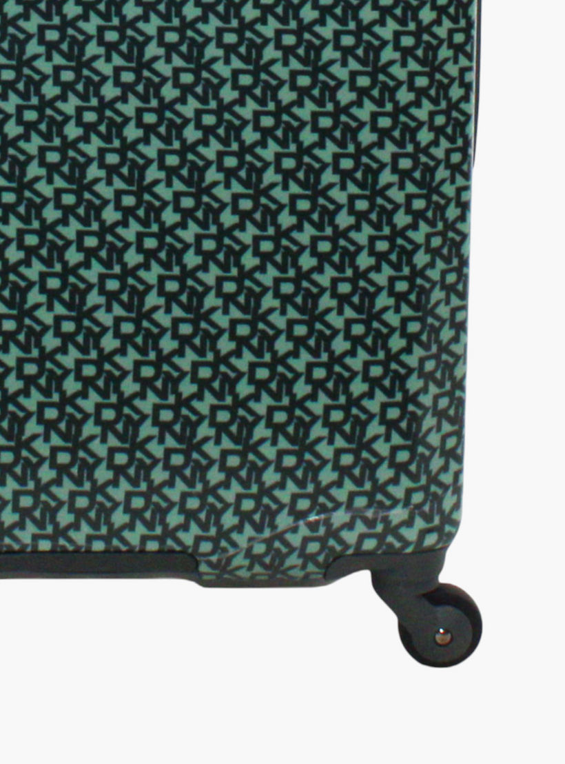 DKNY Monogram Print Hardcase Trolley Bag with Retractable Handle-travel-luggagesandbags-luggage-image-5