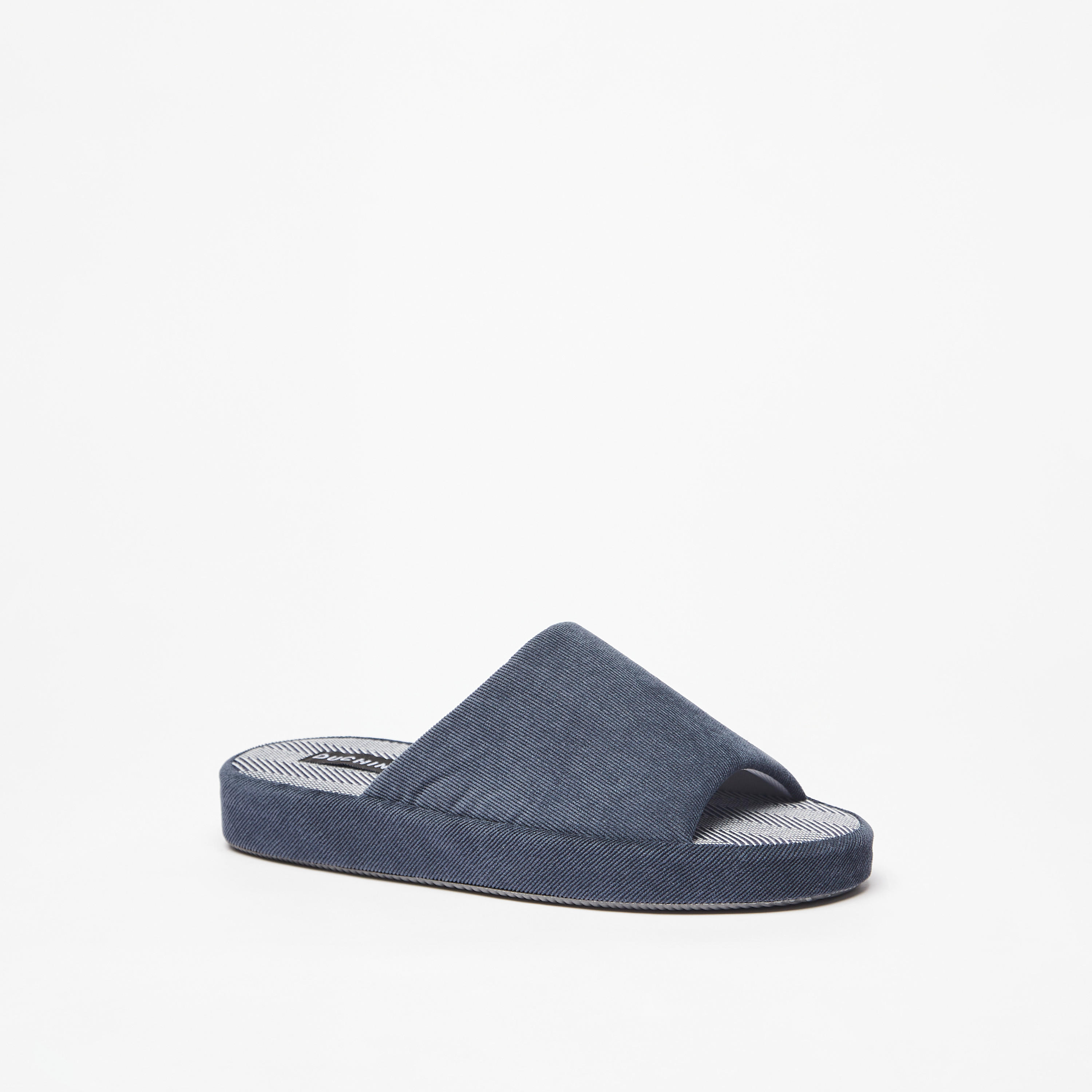 Duchini Men's Textured Bedroom Slippers-men-shoes-flipflopsandslides-image-2