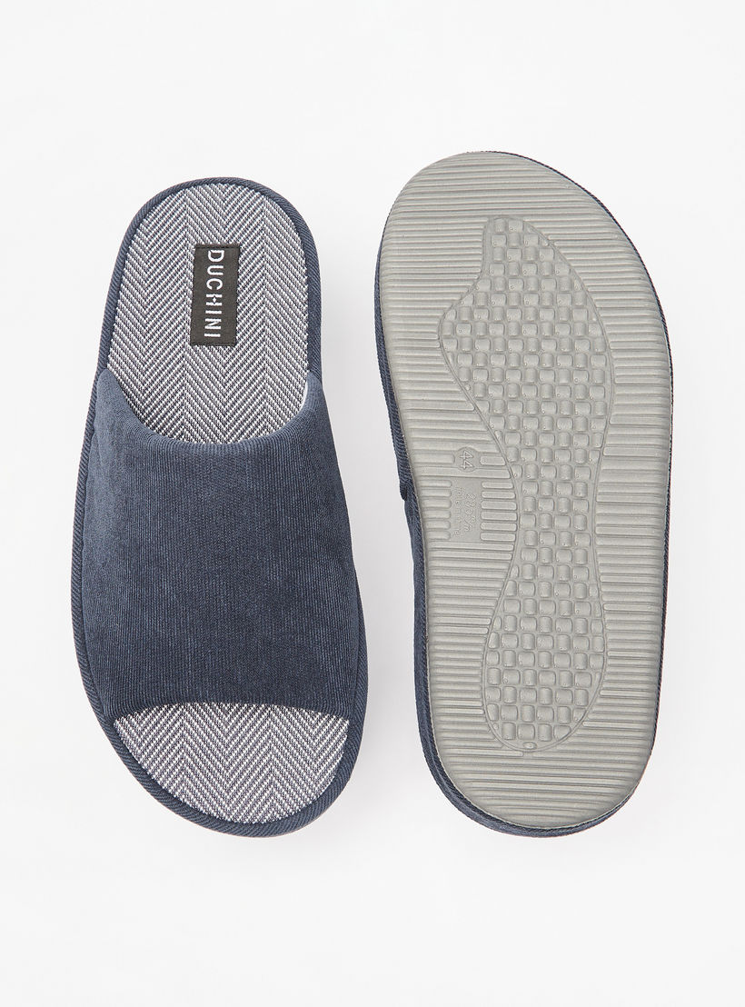 Duchini Men's Textured Bedroom Slippers-men-shoes-flipflopsandslides-image-5