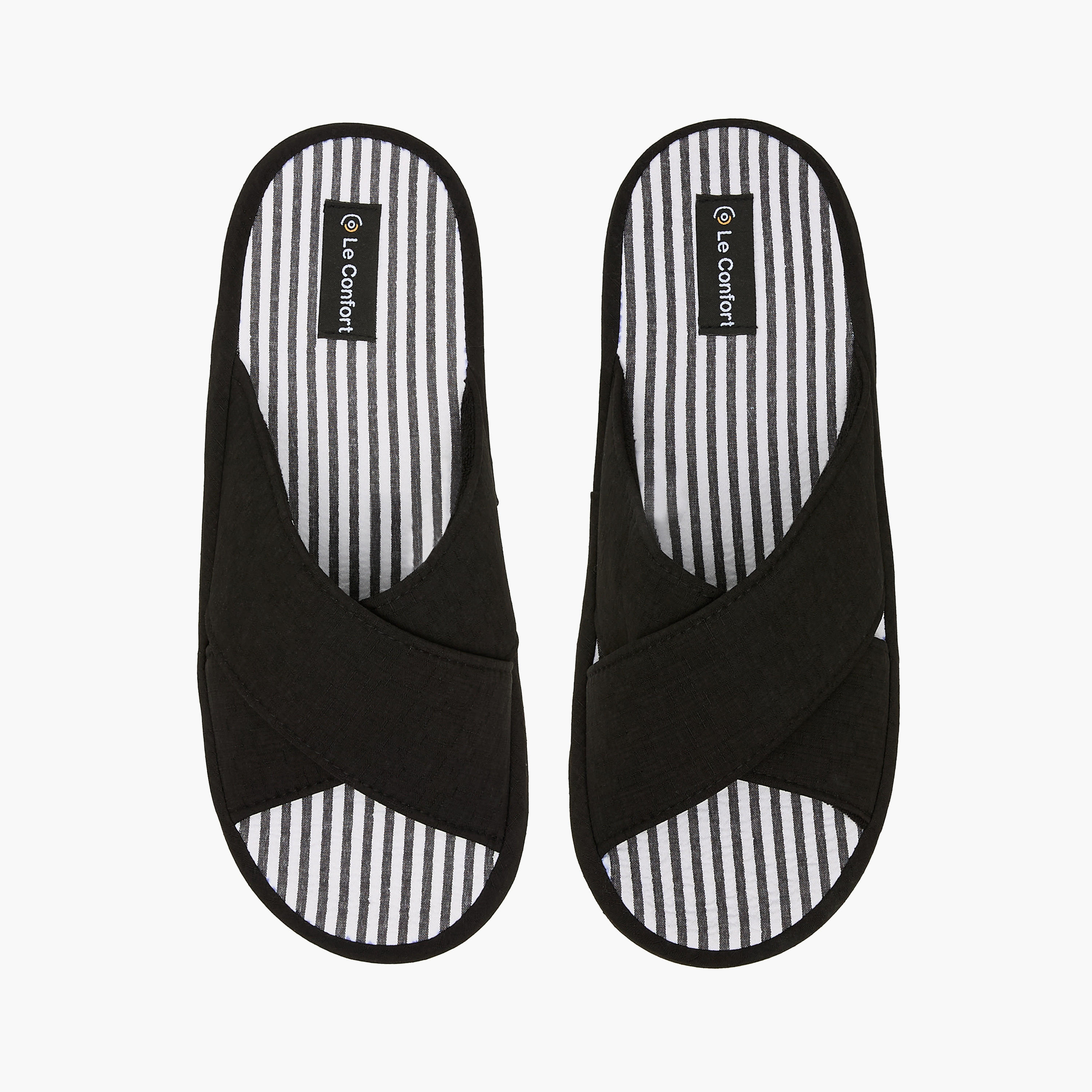 Le Confort Men Cross Strap Bedroom Slippers-men-shoes-flipflopsandslides-image-1
