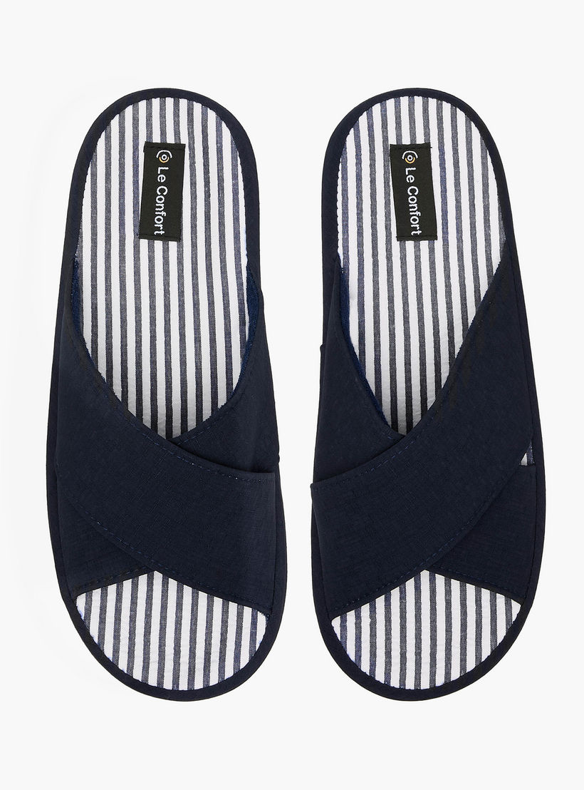 Le Confort Men Cross Strap Bedroom Slippers-men-shoes-flipflopsandslides-image-1
