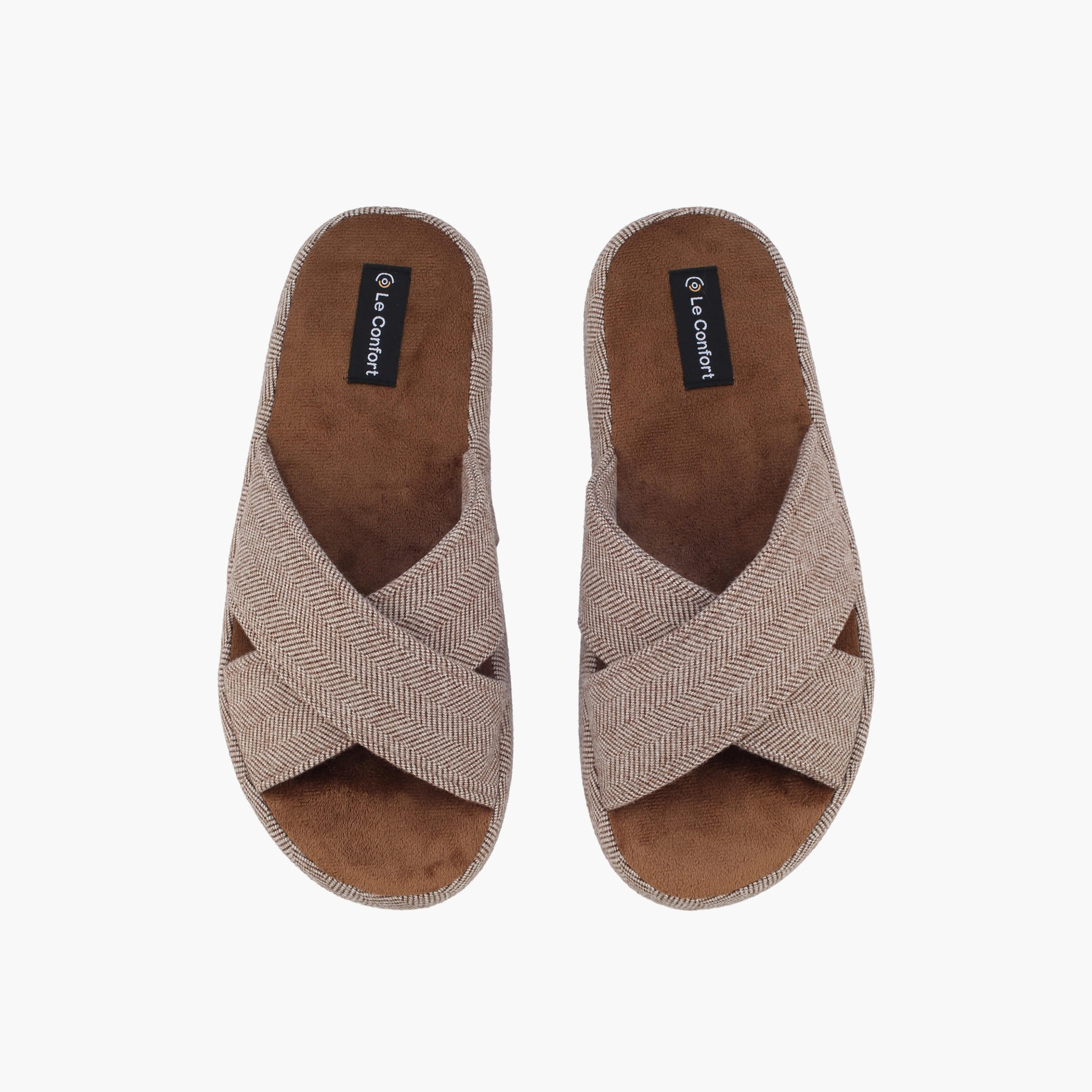 Le Confort Men Cross Strap Bedroom Slippers-men-shoes-flipflopsandslides-image-1