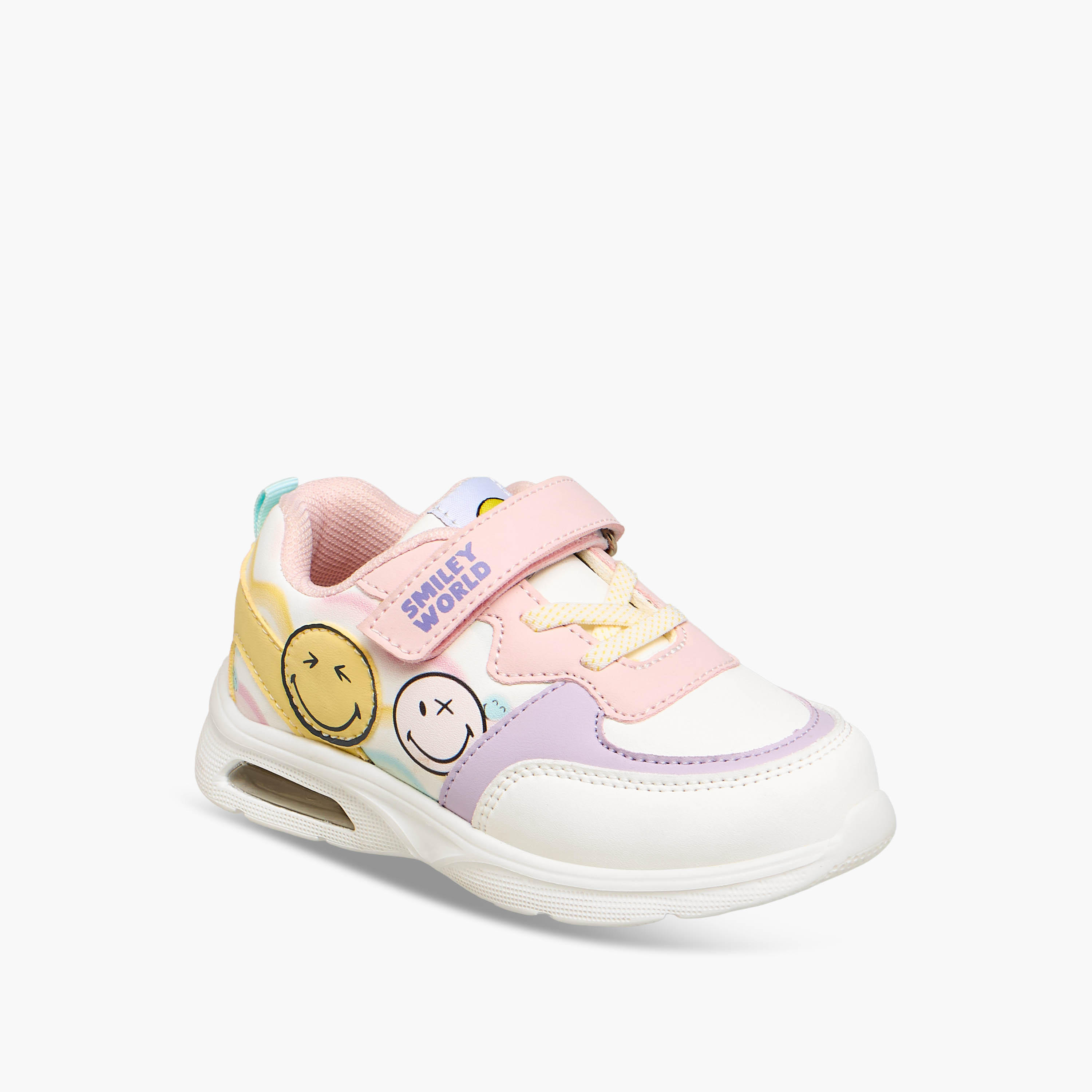 Smiley Girls Colorblock Sneakers-girls-shoes-sneakers-image-2
