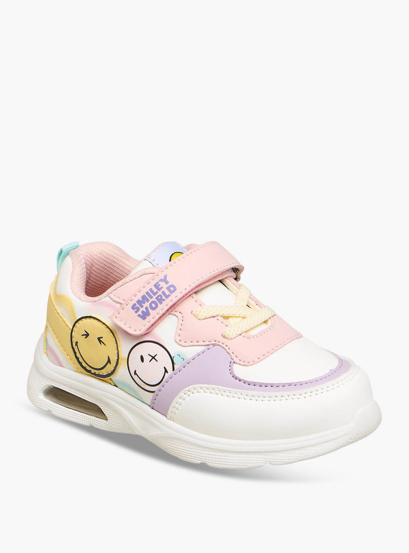 Smiley Girls Colorblock Sneakers-girls-shoes-sneakers-image-2