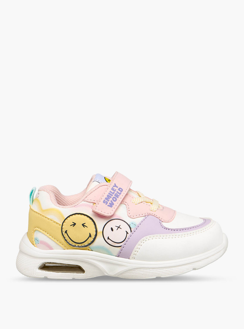Smiley Girls Colorblock Sneakers-girls-shoes-sneakers-image-3