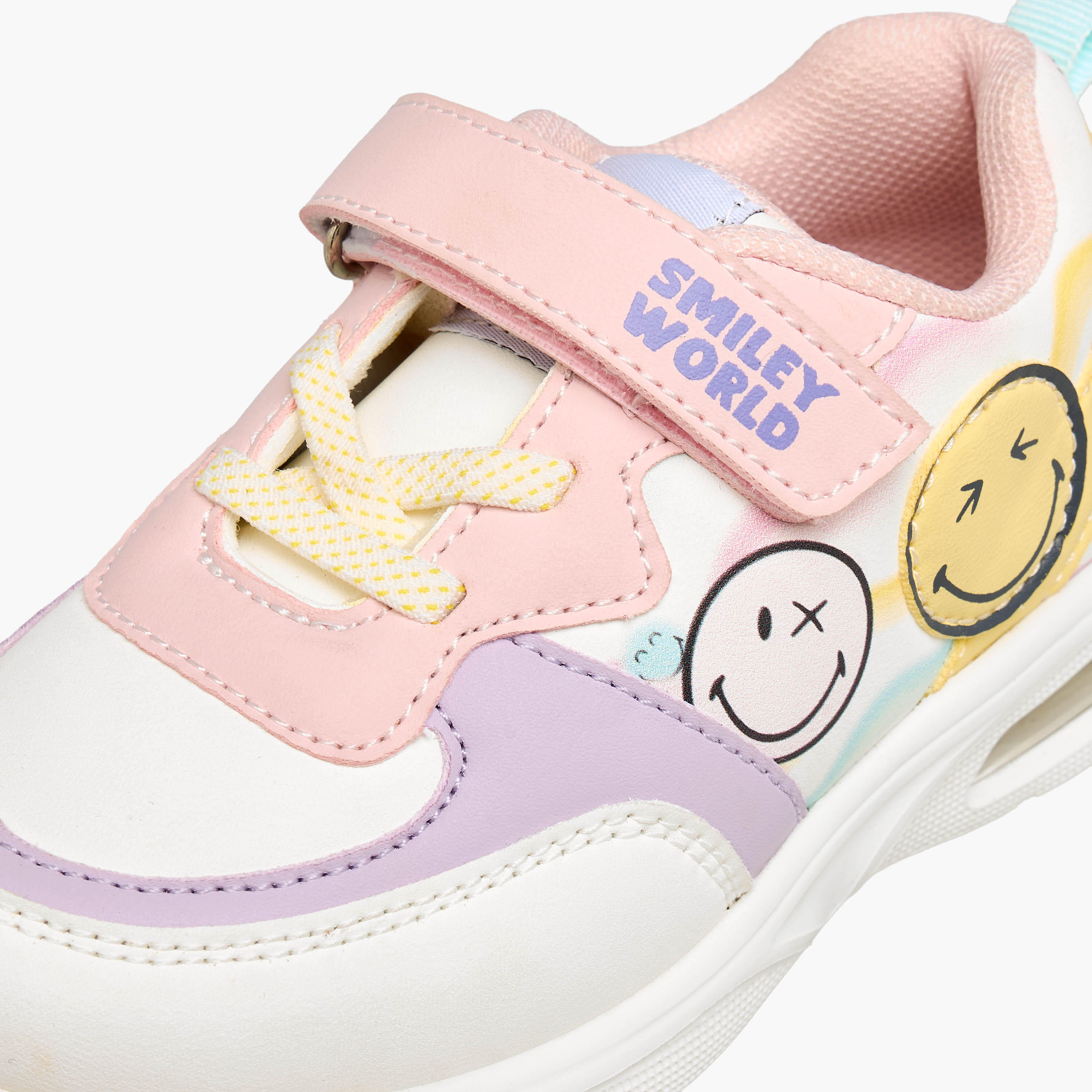 Smiley Girls Colorblock Sneakers-girls-shoes-sneakers-image-4