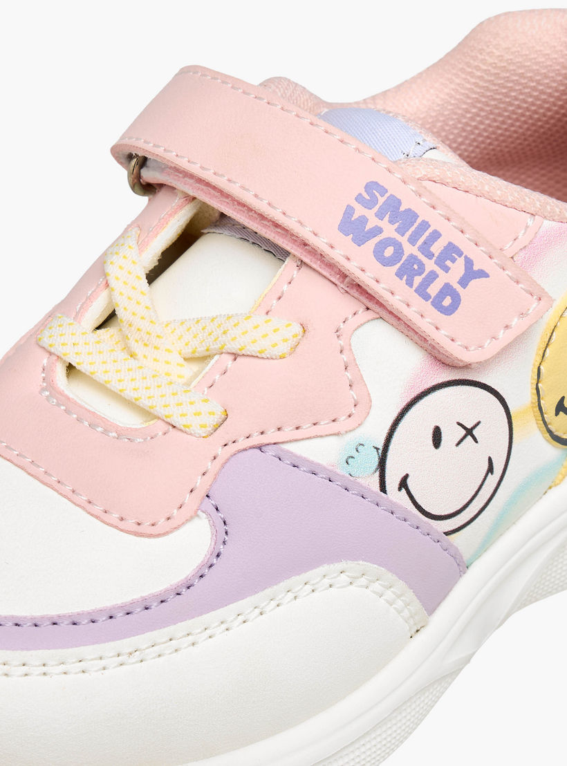 Smiley Girls Colorblock Sneakers-girls-shoes-sneakers-image-4