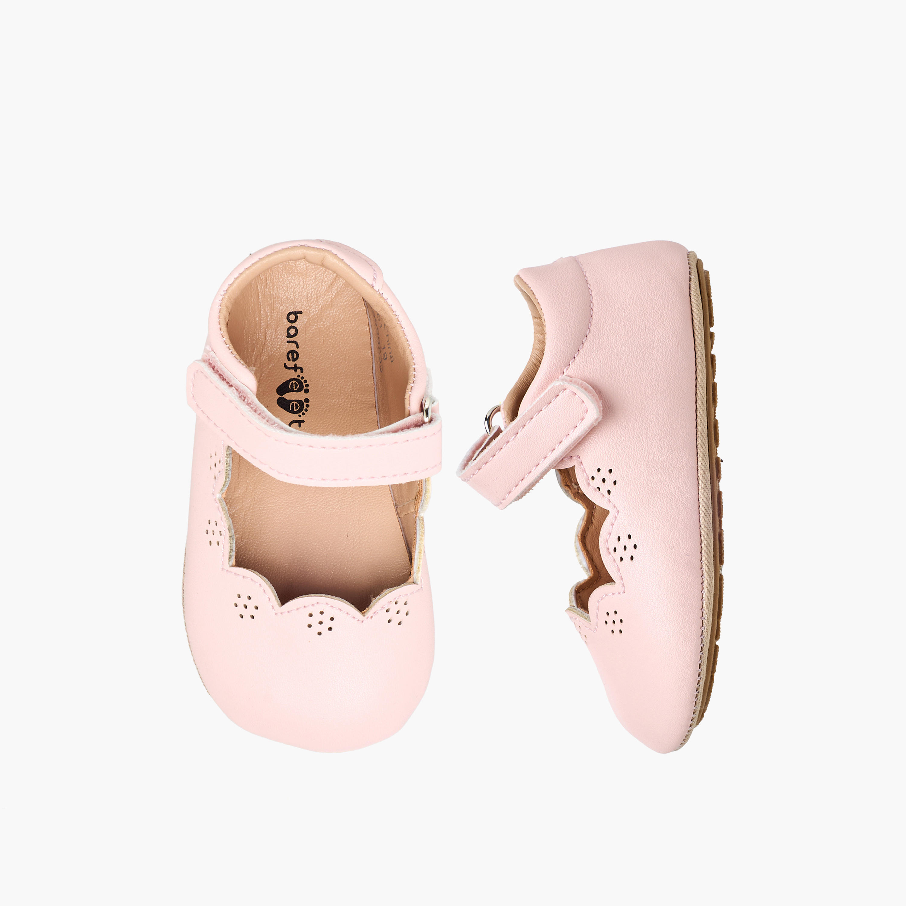 Barefeet Booties with Hook & Loop Closure-baby-girls-shoes-booties-image-1