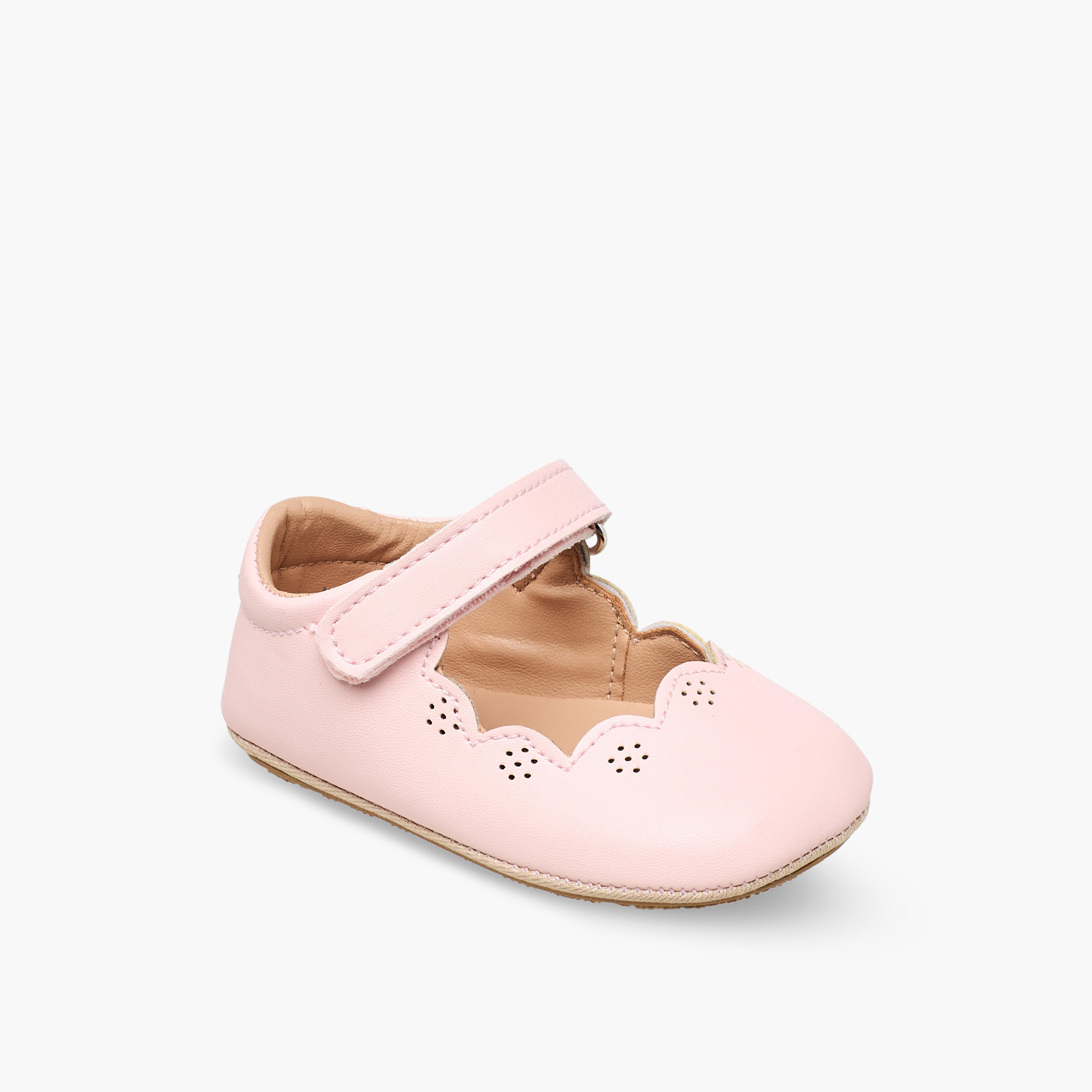 Barefeet Booties with Hook & Loop Closure-baby-girls-shoes-booties-image-2
