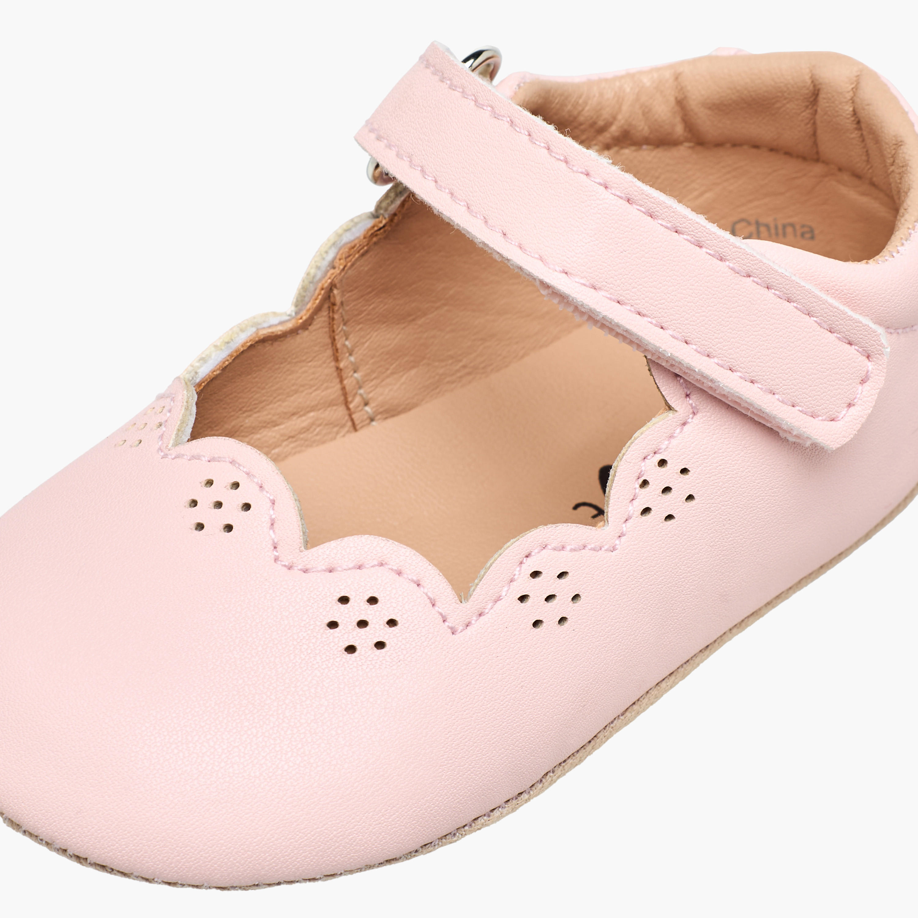Barefeet Booties with Hook & Loop Closure-baby-girls-shoes-booties-image-4