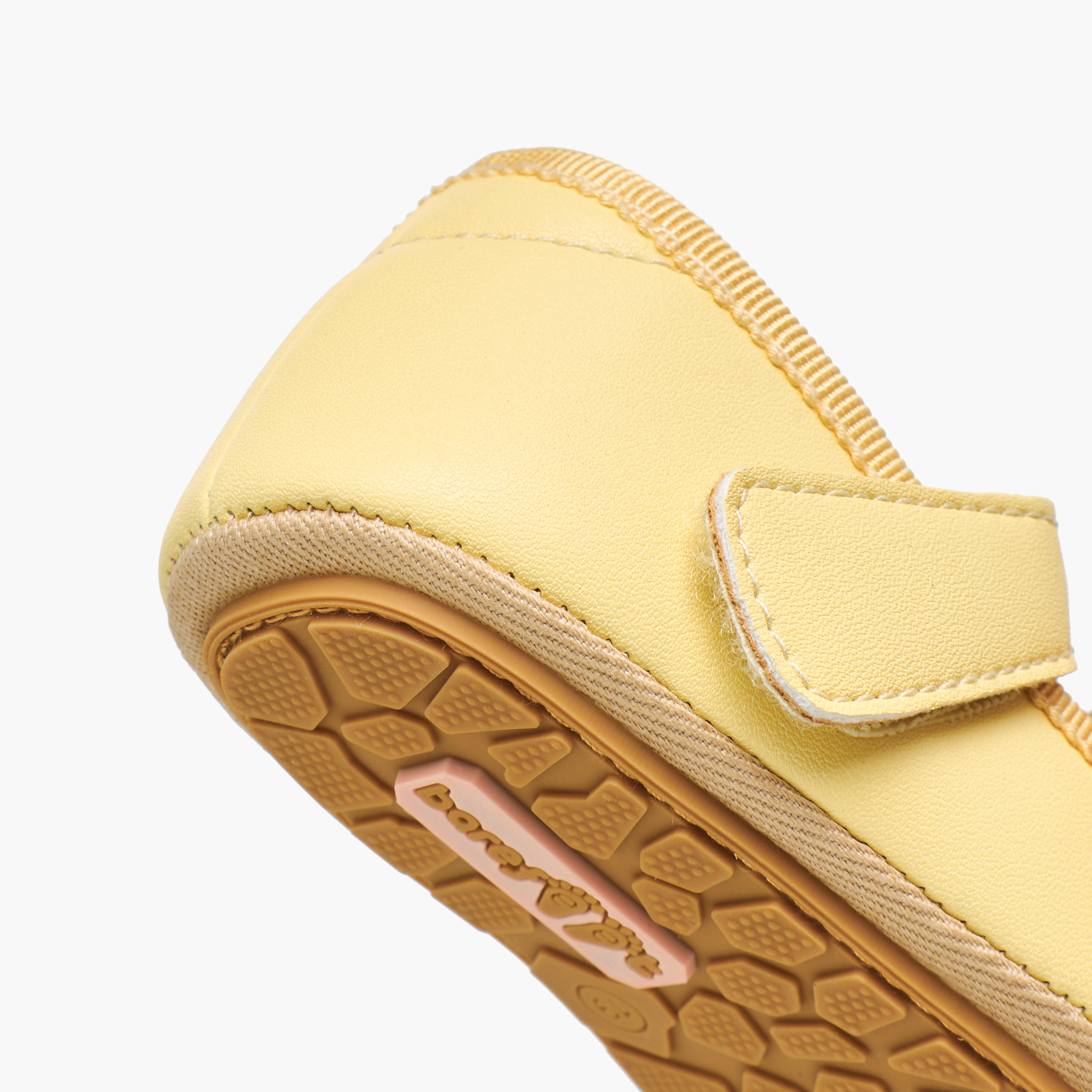 Barefeet Mary Jane Shoes with Hook & Loop Closure, Floral Accent-baby-girls-shoes-booties-image-5