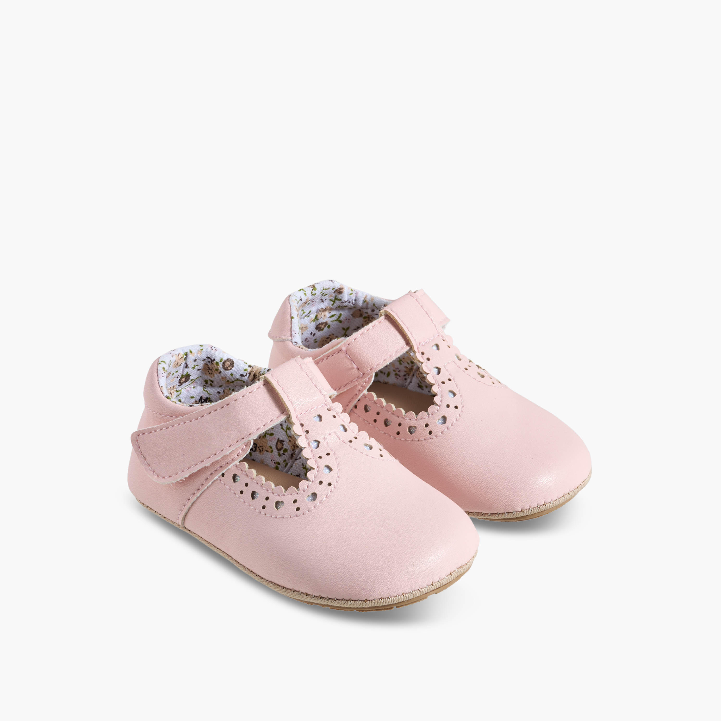أبوات بشريط إغلاق لاصق من بيرفيت-baby-girls-shoes-booties-image-1