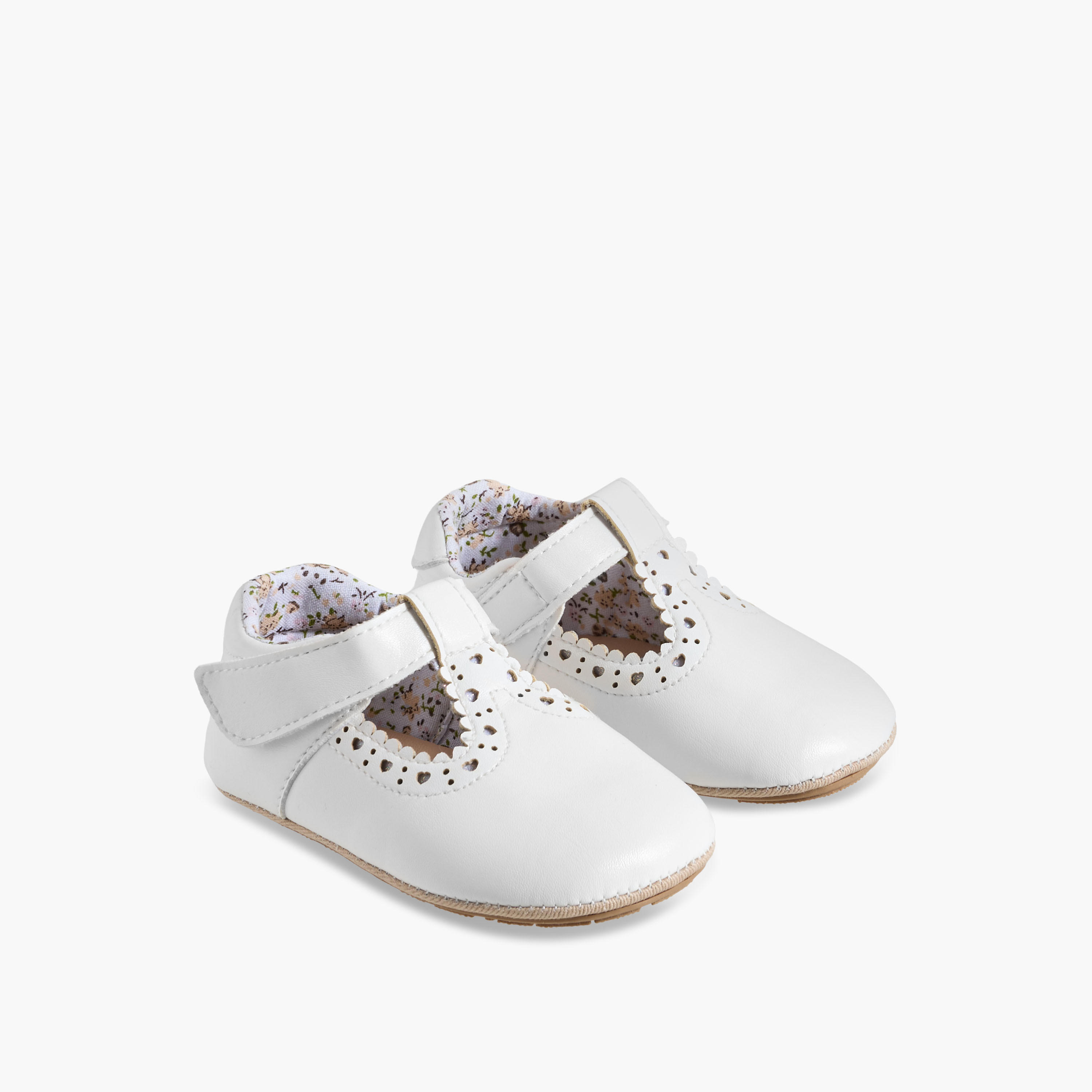 أبوات بشريط إغلاق لاصق من بيرفيت-baby-girls-shoes-booties-image-1