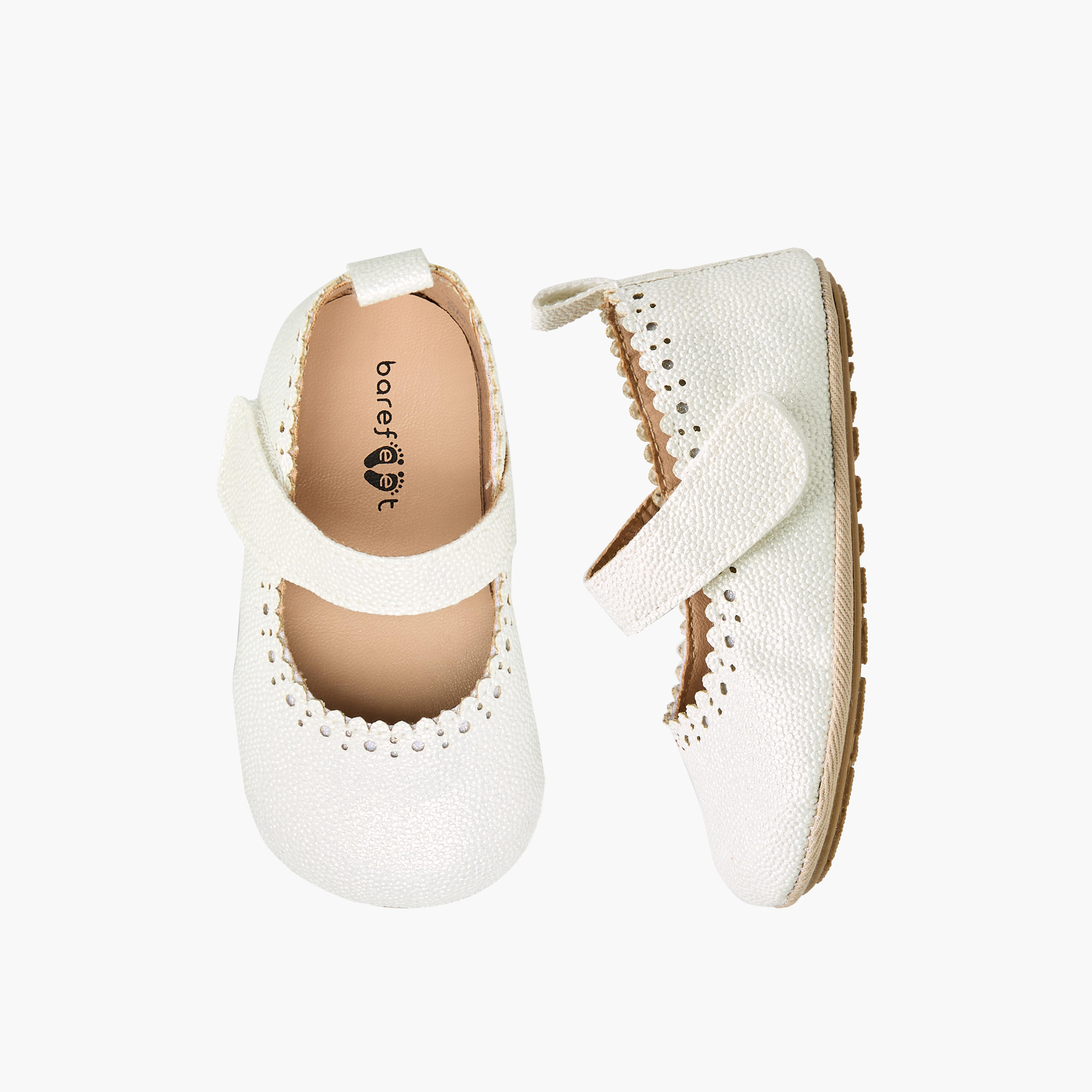 Barefeet Booties with Hook & Loop Closure-baby-girls-shoes-booties-image-1
