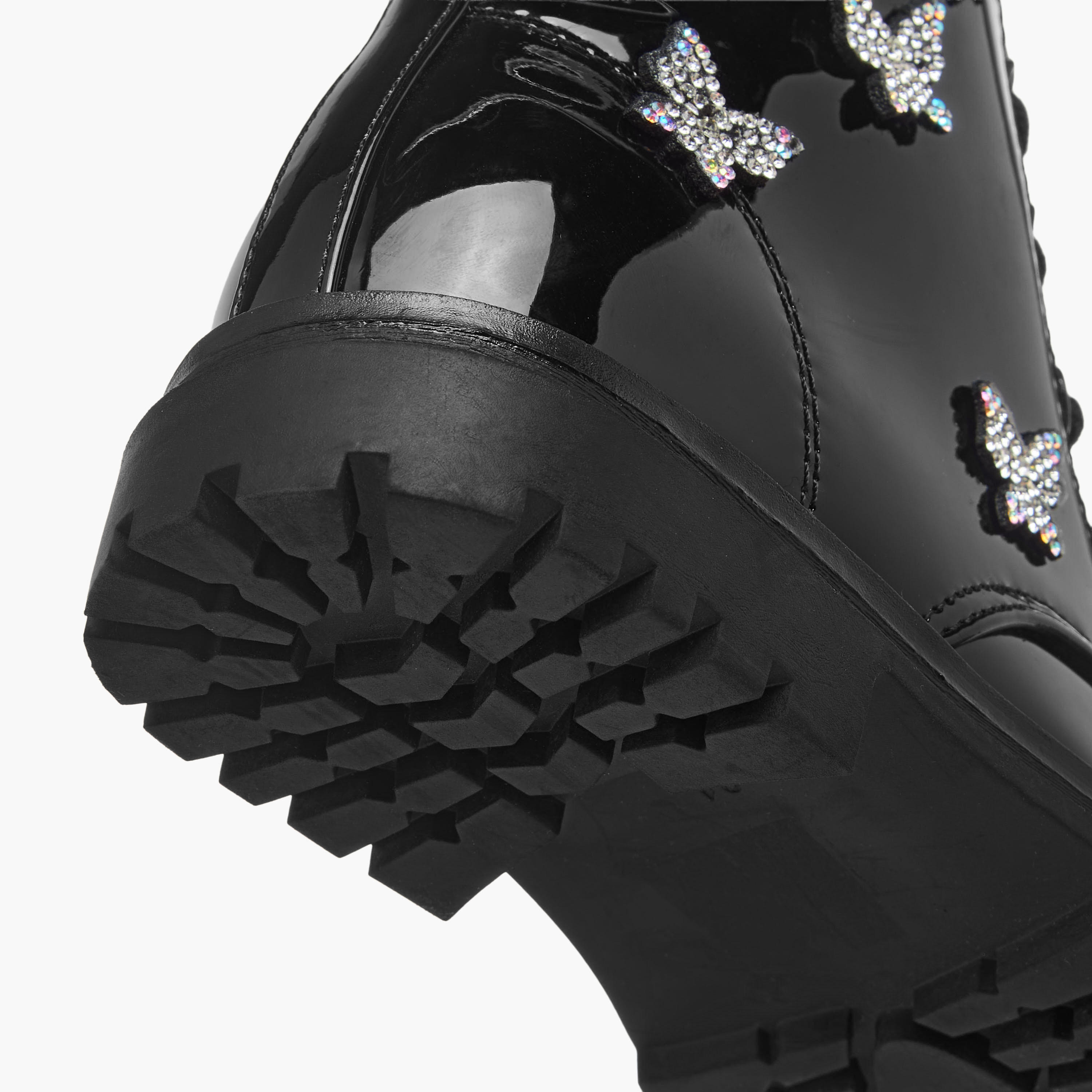 Celeste Girls Butterfly Accent High Cut Boots-girls-shoes-boots-image-5