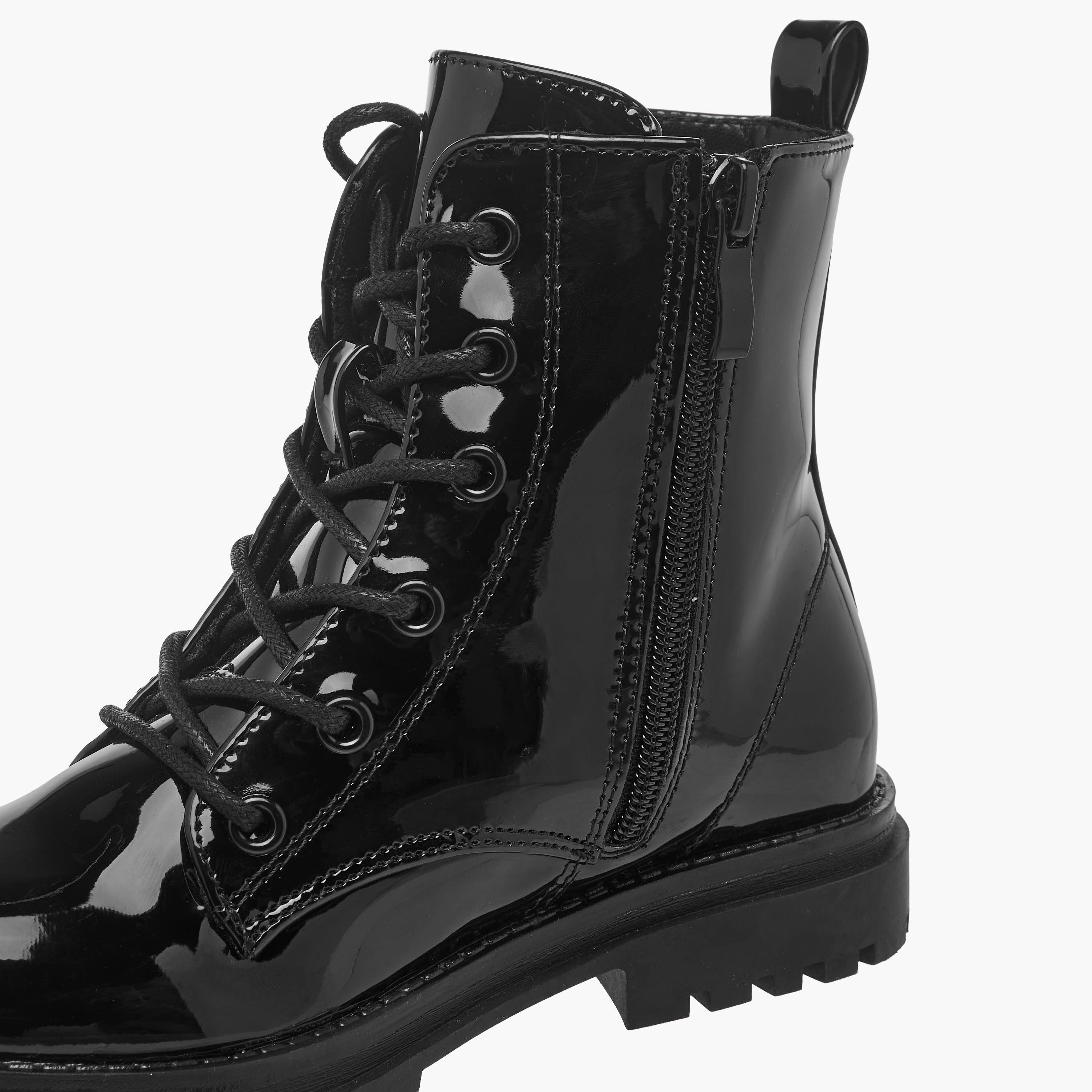 Celeste Girls Butterfly Accent High Cut Boots-girls-shoes-boots-image-6