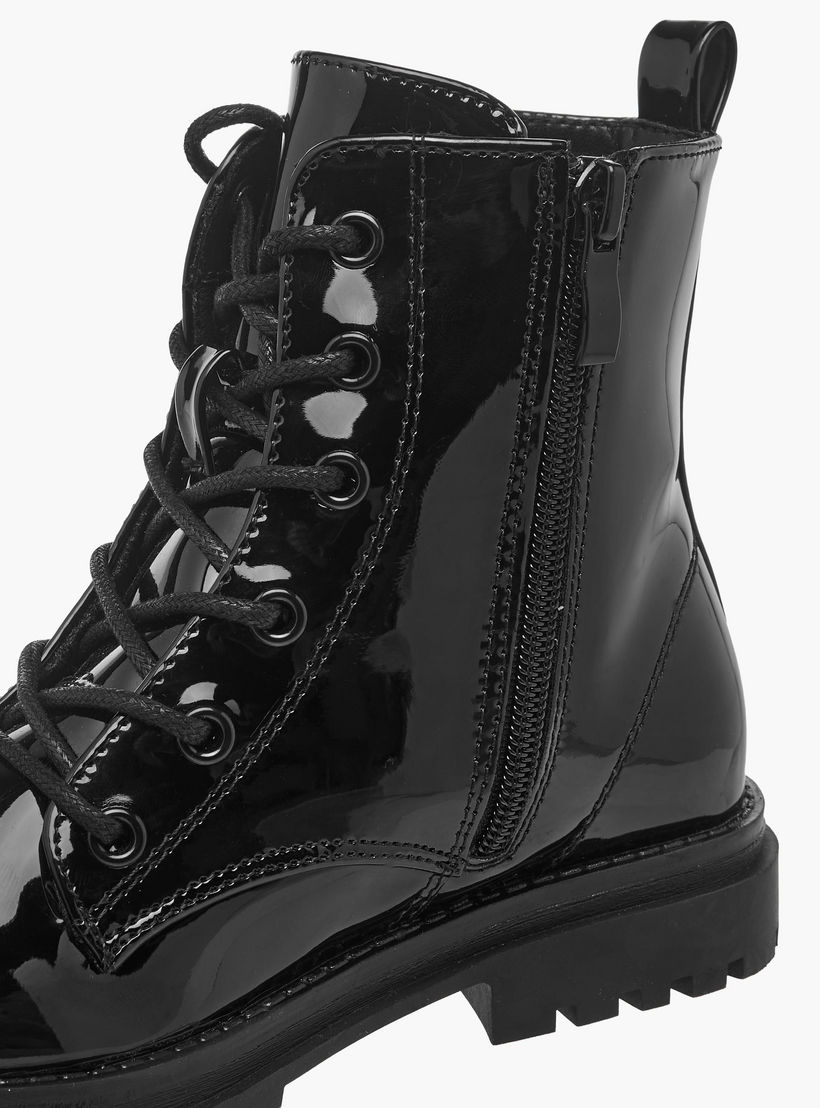 Celeste Girls Butterfly Accent High Cut Boots-girls-shoes-boots-image-6