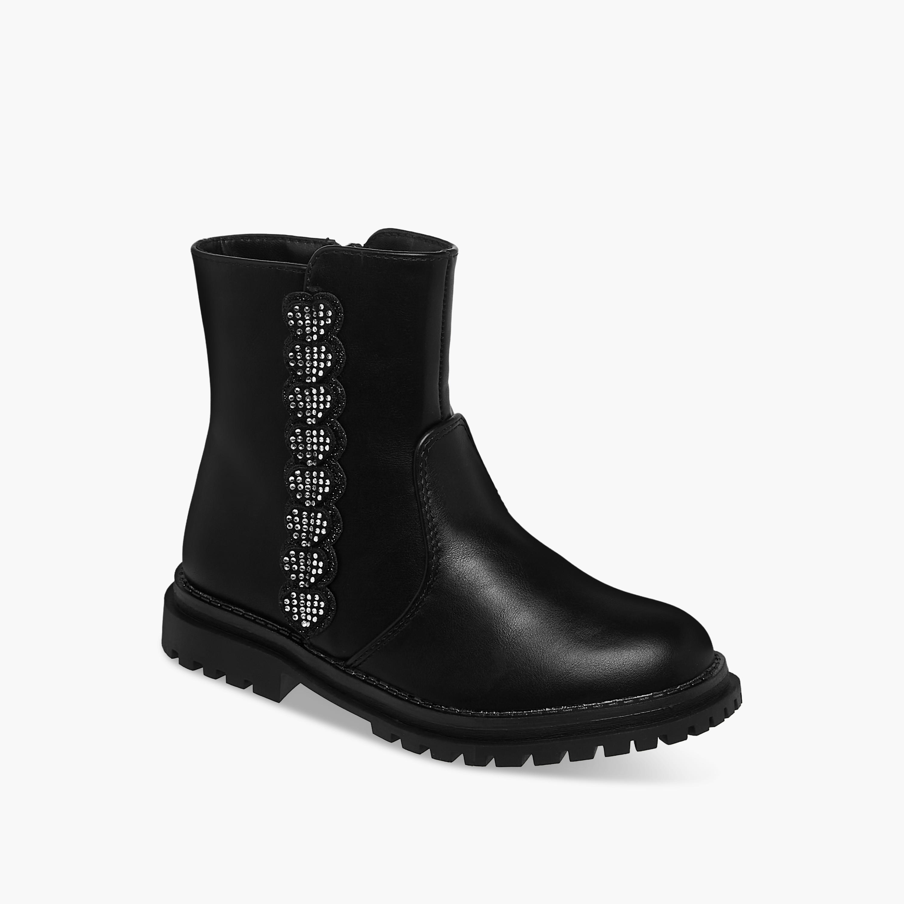 بوت مزين بقصّة عالية للبنات من سيليست-girls-shoes-boots-image-2