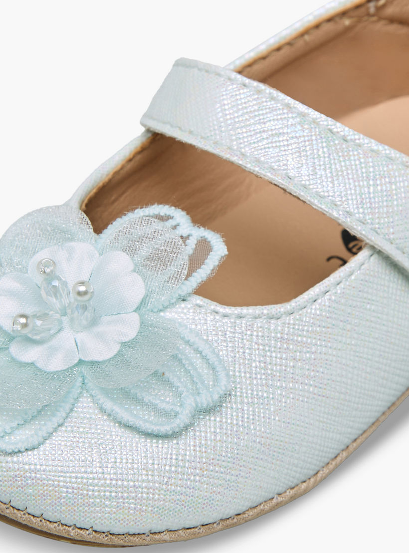 Barefeet Booties with Hook & Loop Closure-baby-girls-shoes-booties-image-4
