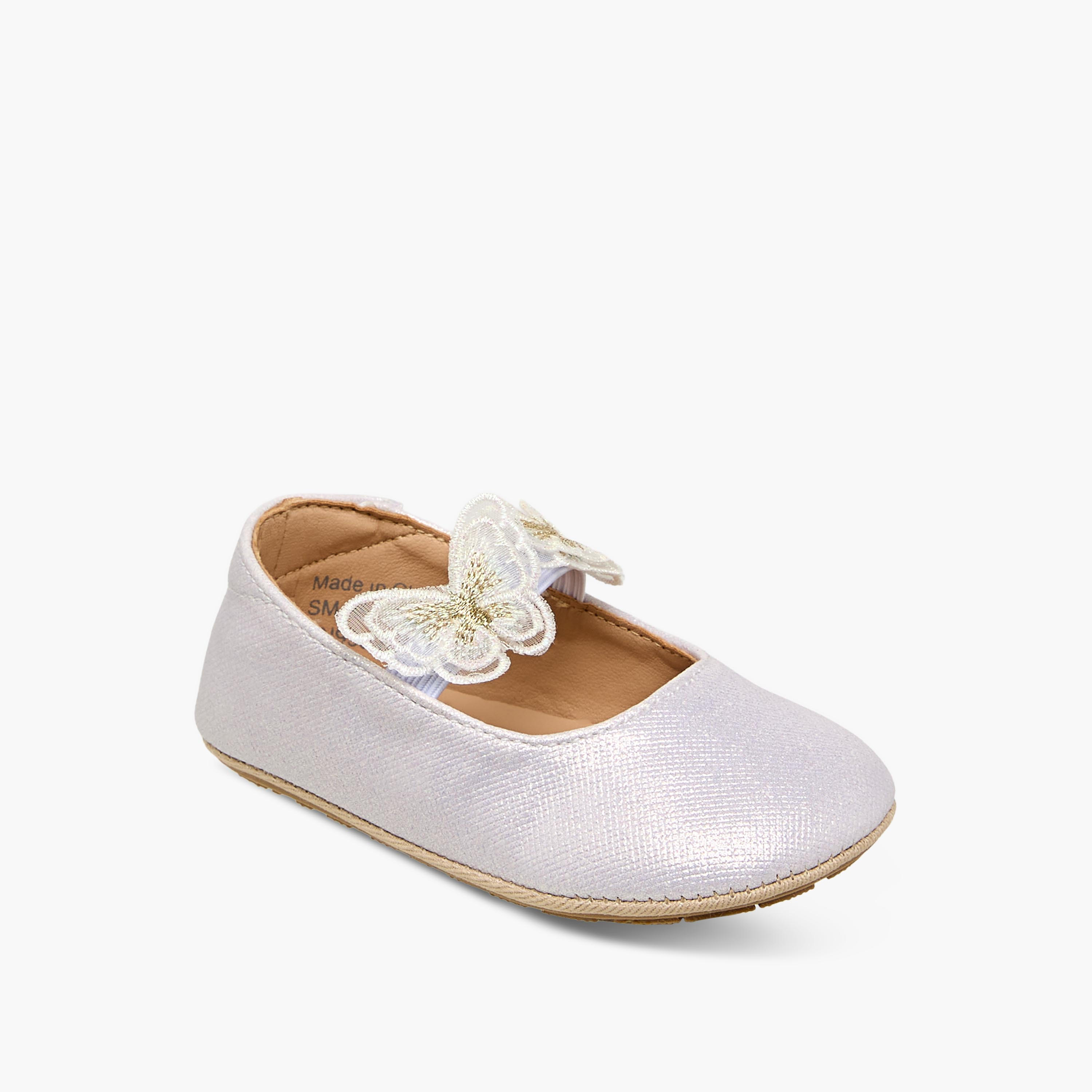 حذاء أطفال بحزام مطاطي من بيرفيت-baby-girls-shoes-booties-image-2