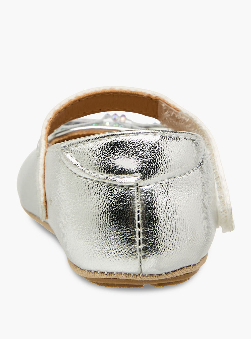 Barefeet Booties with Hook & Loop Closure, Embellished Bow-baby-girls-shoes-booties-image-5