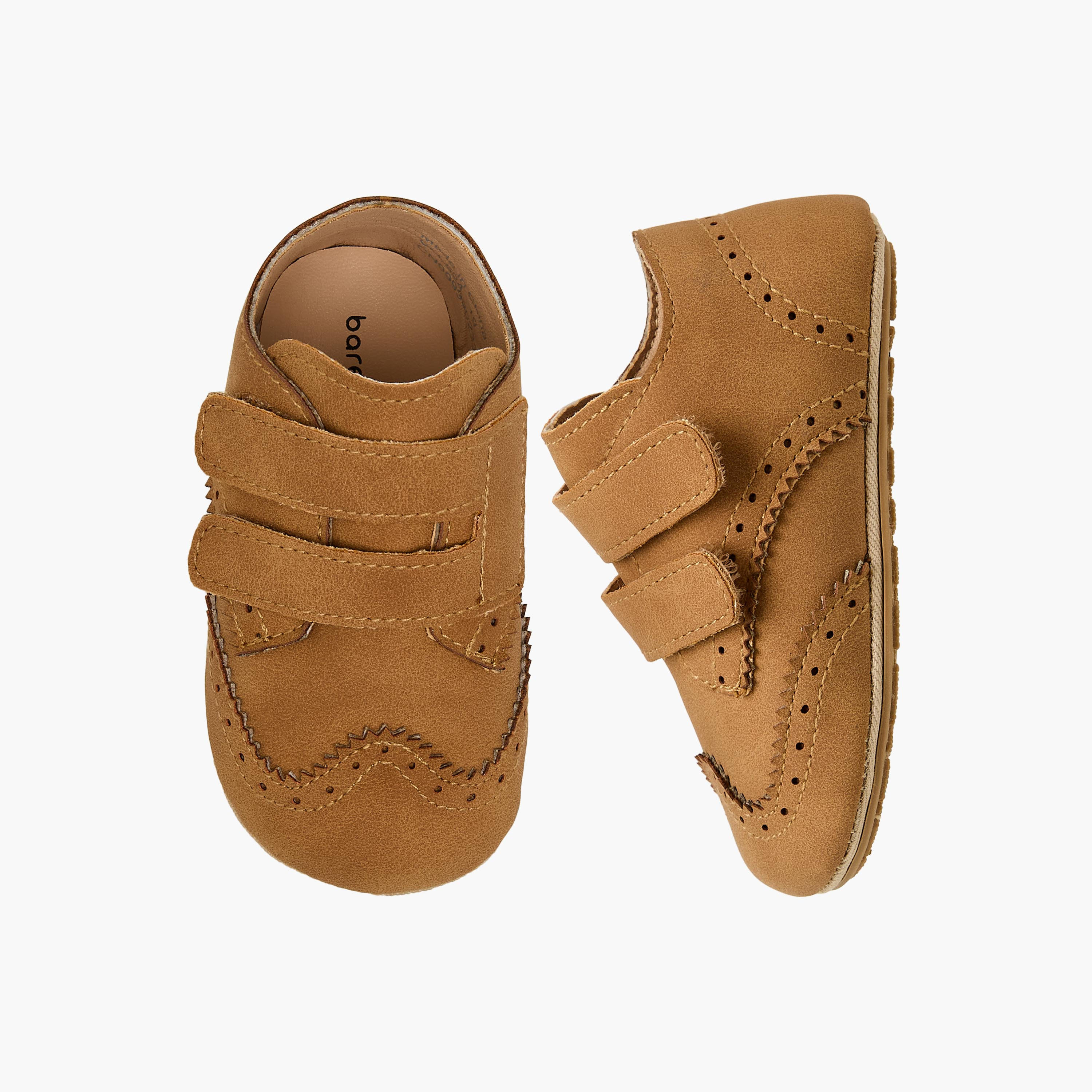 Barefeet Booties with Hook & Loop Closure-baby-boys-shoes-booties-image-1