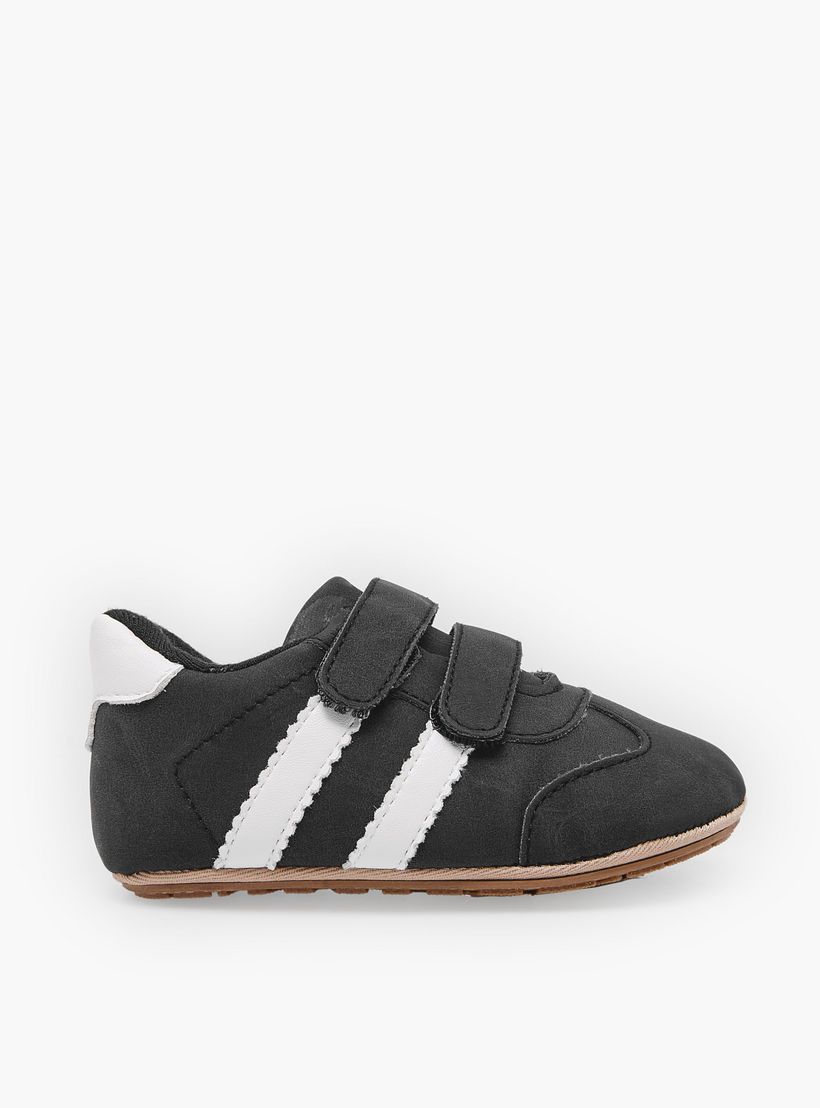 Barefeet Booties with Hook & Loop- Panelled-baby-boys-shoes-booties-image-3