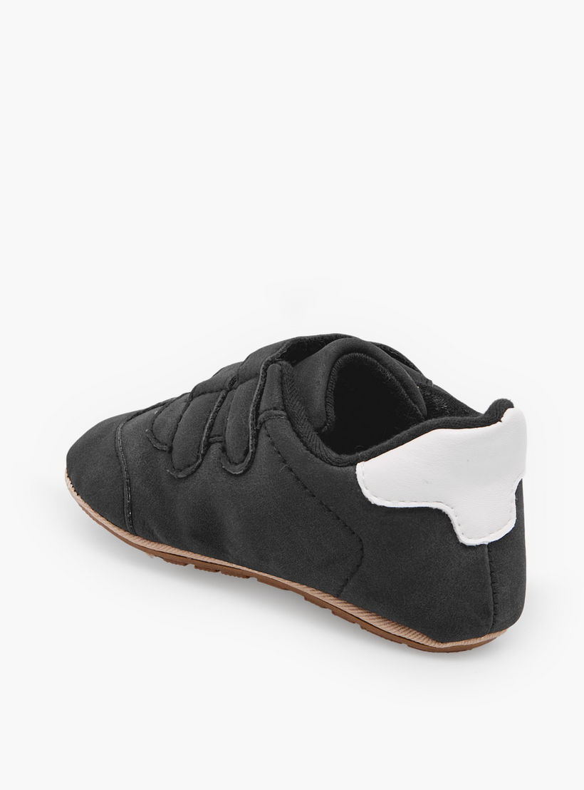 Barefeet Booties with Hook & Loop- Panelled-baby-boys-shoes-booties-image-5