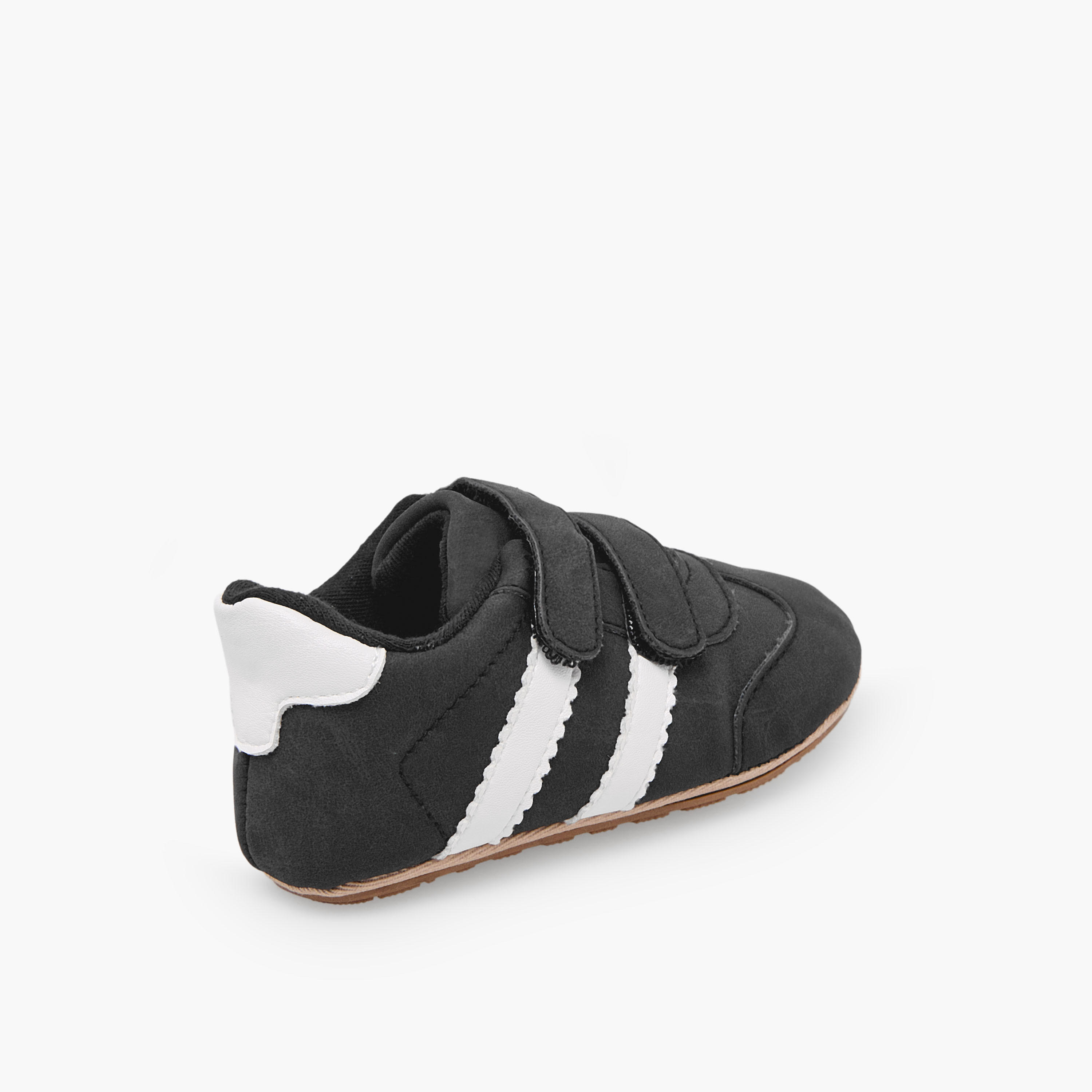 Barefeet Booties with Hook & Loop- Panelled-baby-boys-shoes-booties-image-6