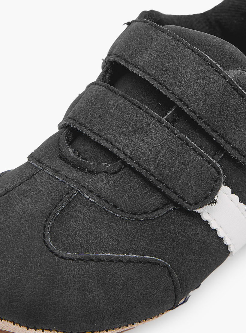 Barefeet Booties with Hook & Loop- Panelled-baby-boys-shoes-booties-image-7