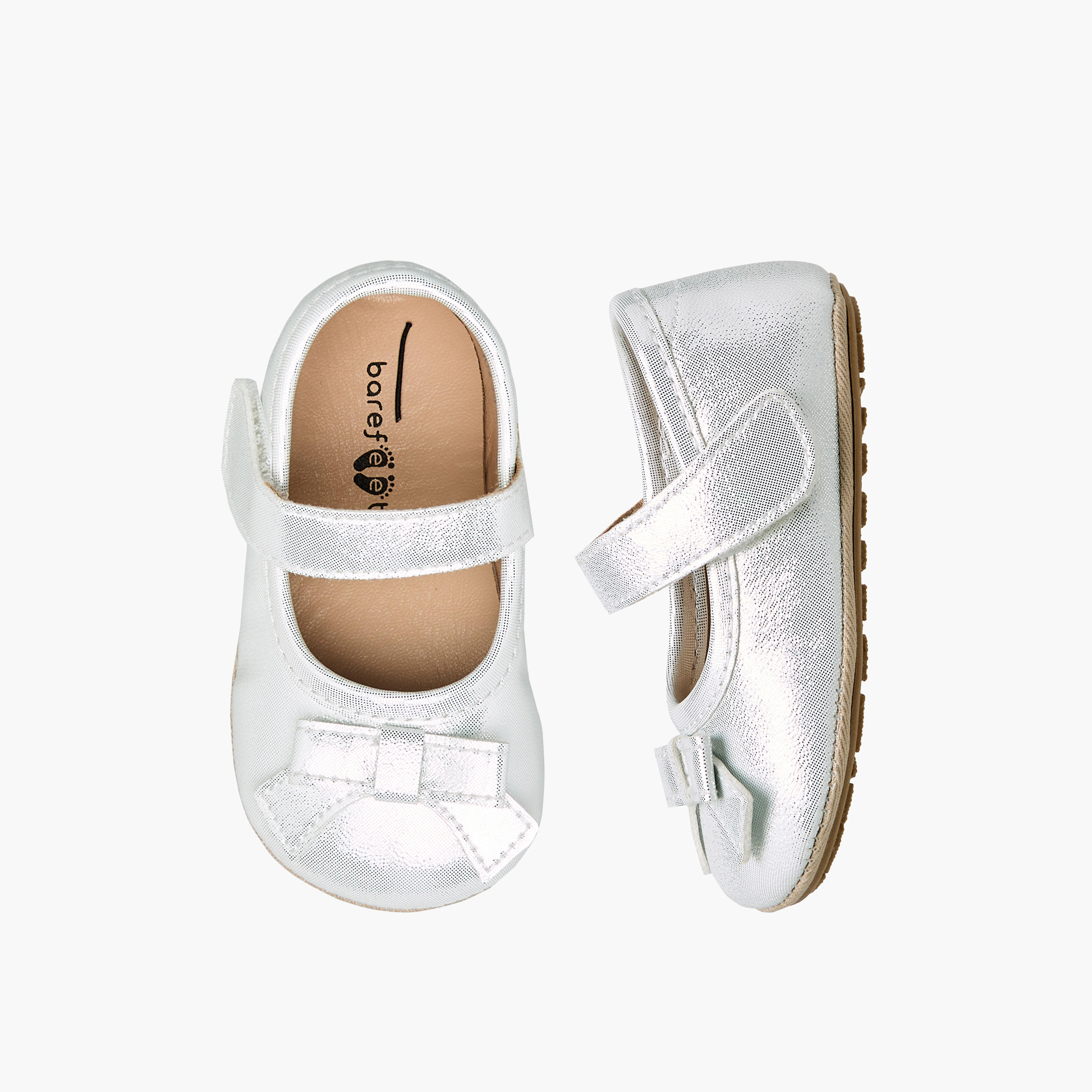 Barefeet Booties with Hook & Loop Closure-baby-girls-shoes-booties-image-1