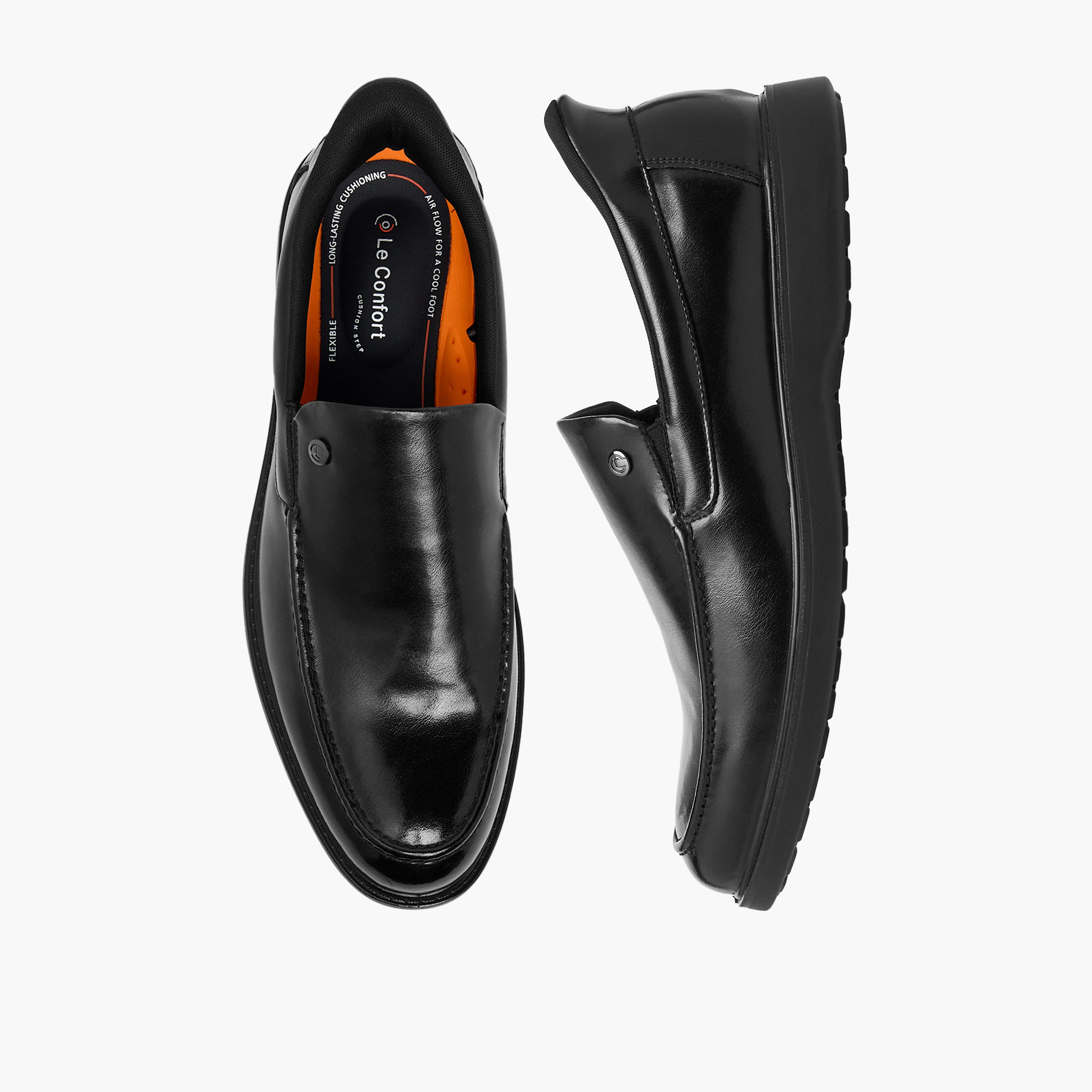 حذاء لوفر جلد سهل الارتداء للرجال من لو كونفورت-men-shoes-formalshoes-image-1