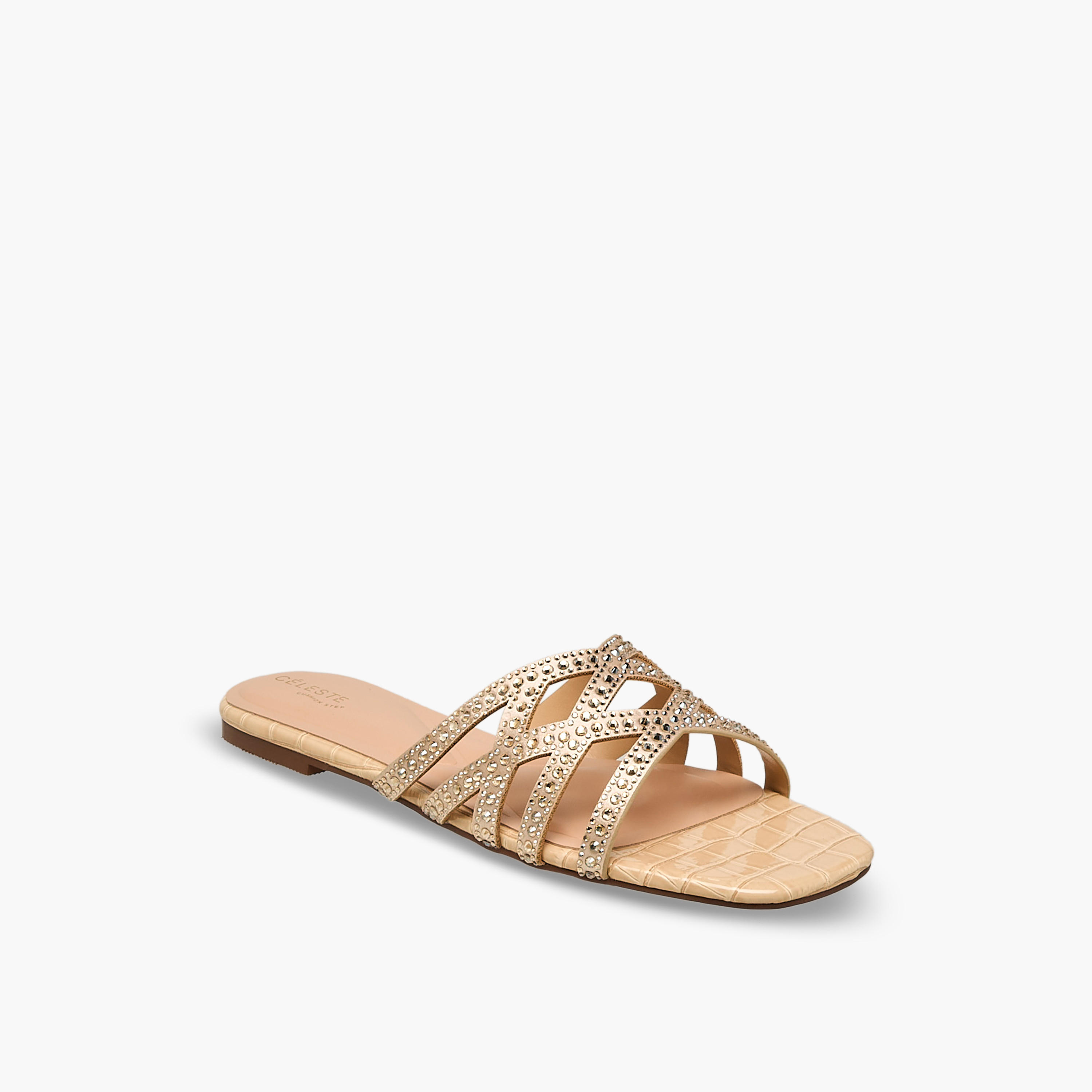صندل مسطح مزين للنساء من سيليست-women-shoes-flats-sandals-image-2