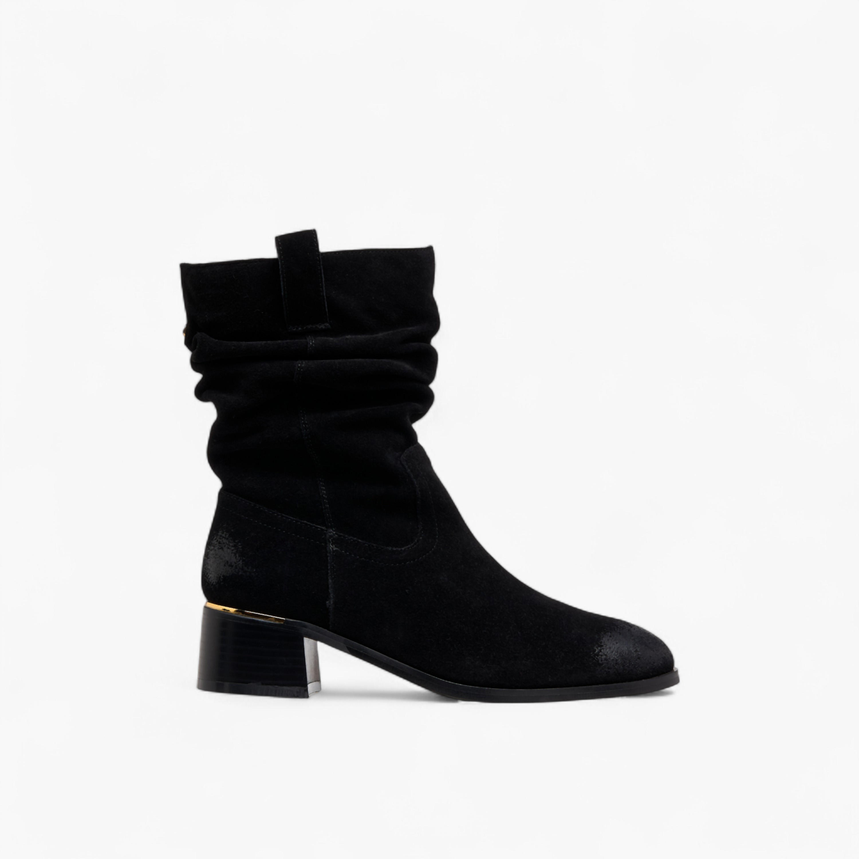 Celeste Women's Ruched Block Heel High Shaft Boots-women-shoes-boots-image-3