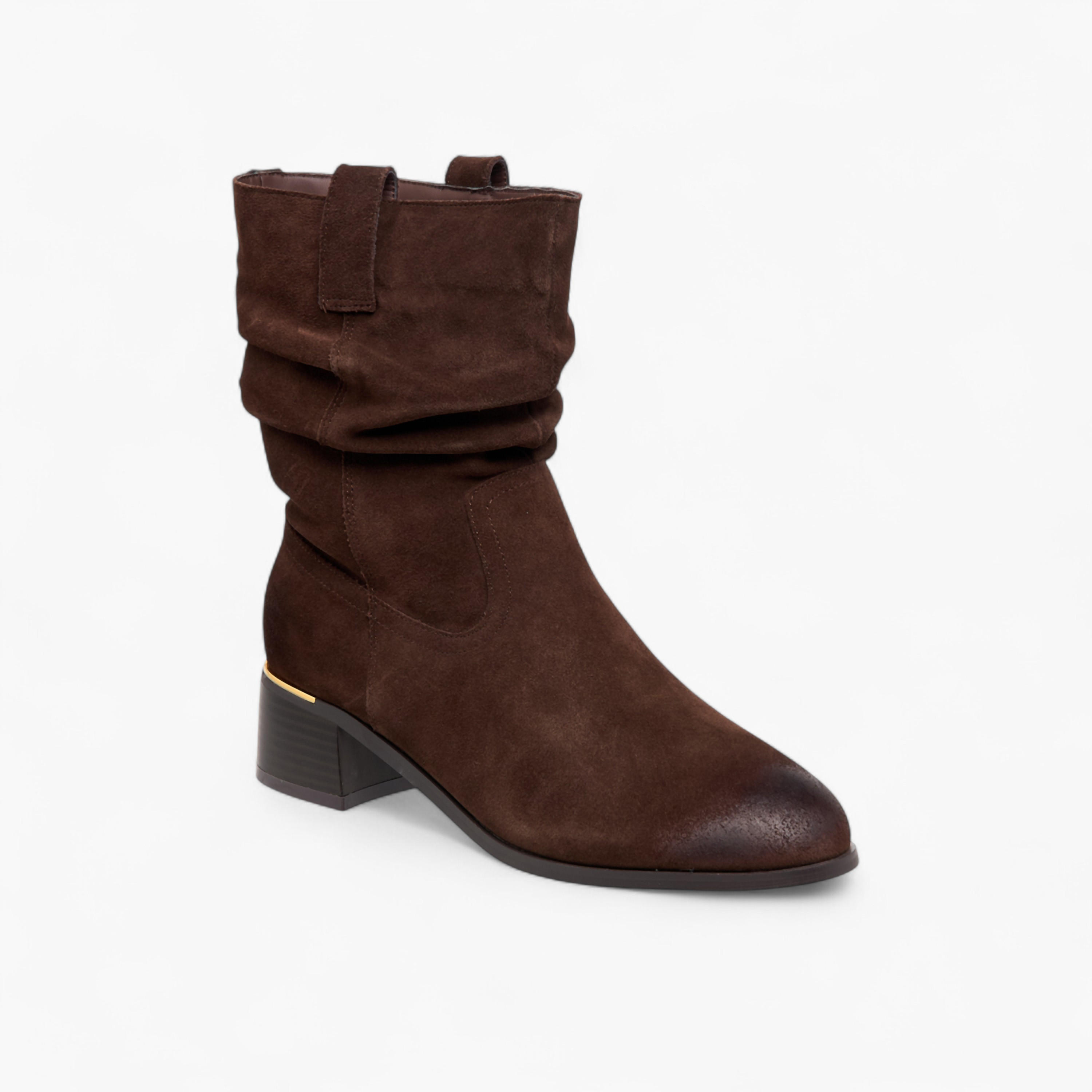Celeste Women's Ruched Block Heel High Shaft Boots-women-shoes-boots-image-2