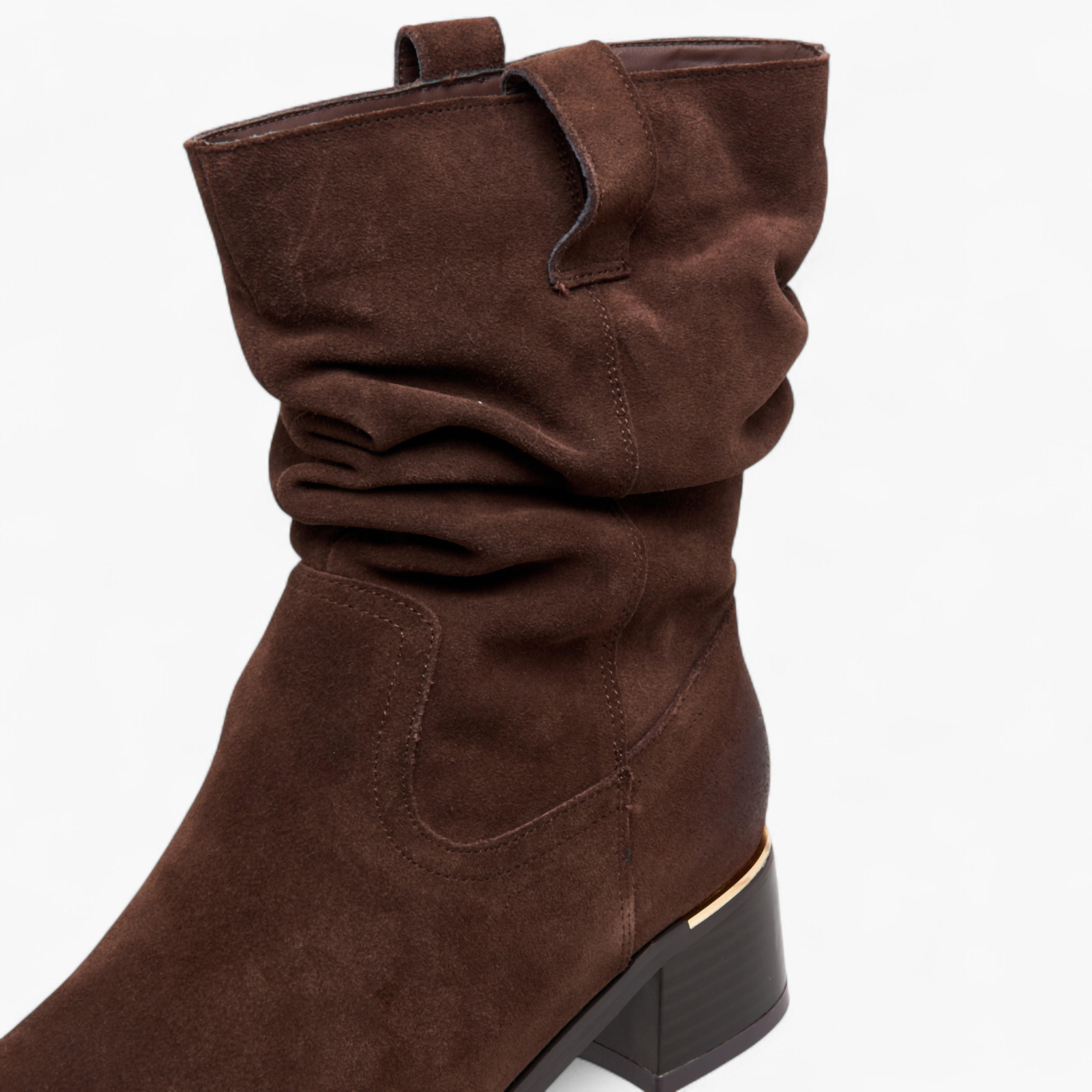Celeste Women's Ruched Block Heel High Shaft Boots-women-shoes-boots-image-4