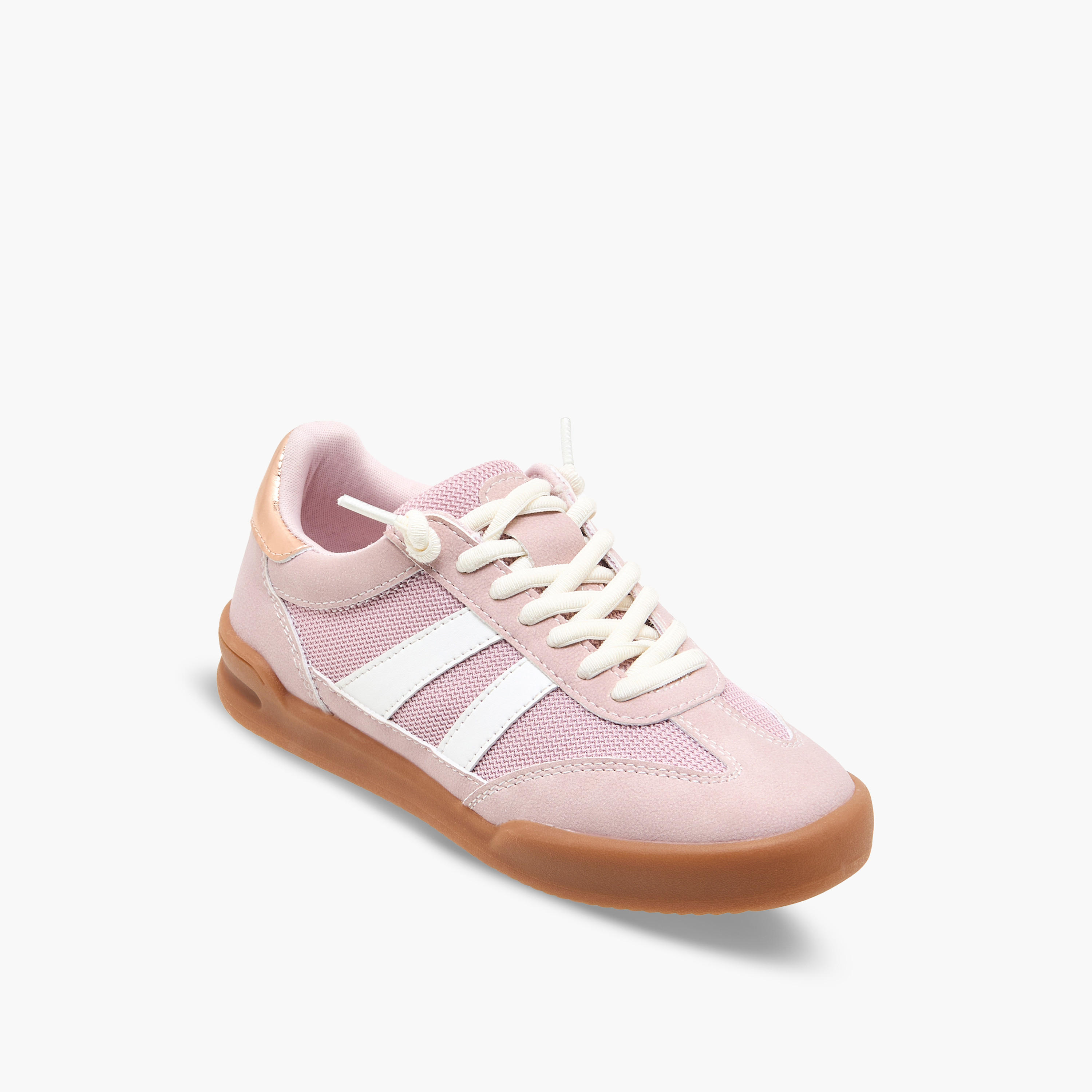 حذاء سنيكرز بطول الكاحل برباط إغلاق للبنات من ليتل ميسي-girls-shoes-sneakers-image-2