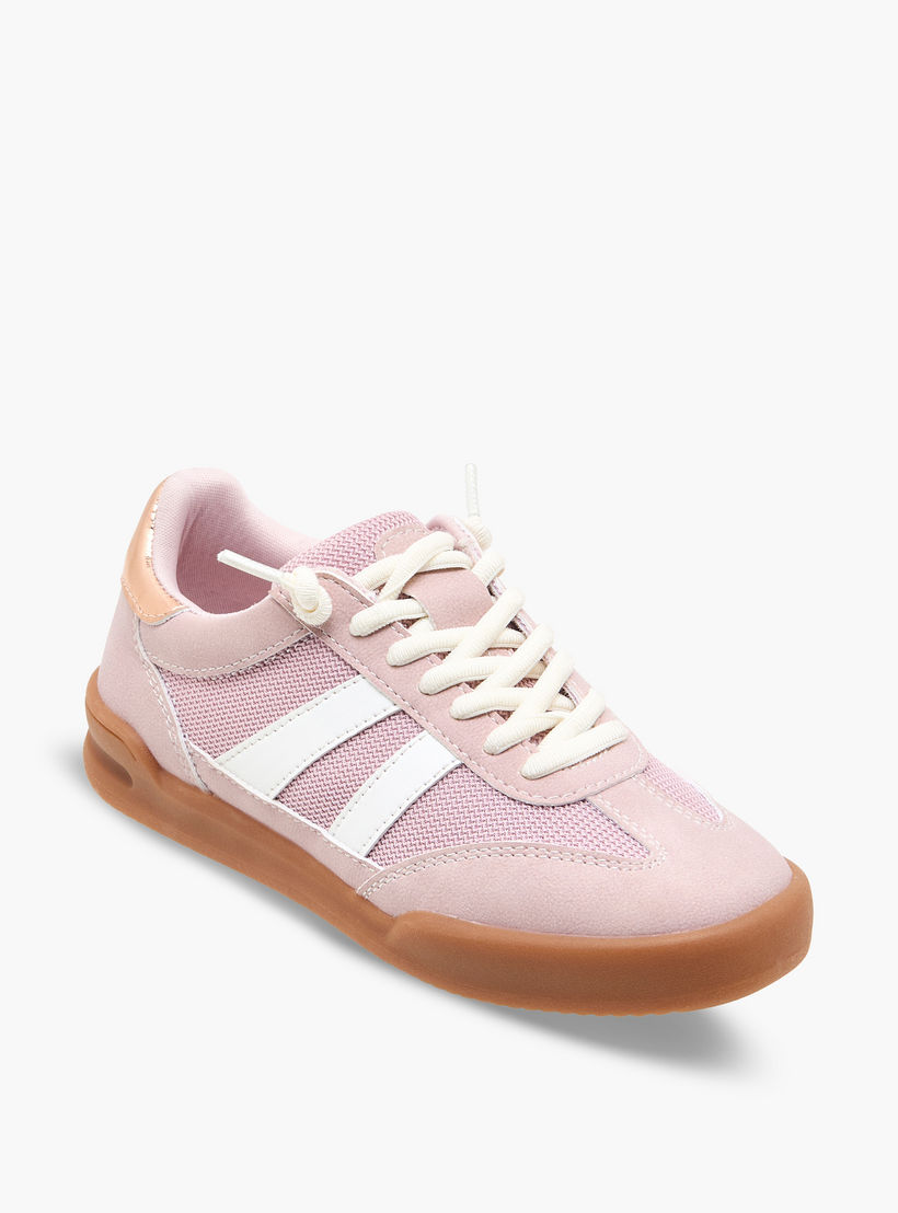 حذاء سنيكرز بطول الكاحل برباط إغلاق للبنات من ليتل ميسي-girls-shoes-sneakers-image-2
